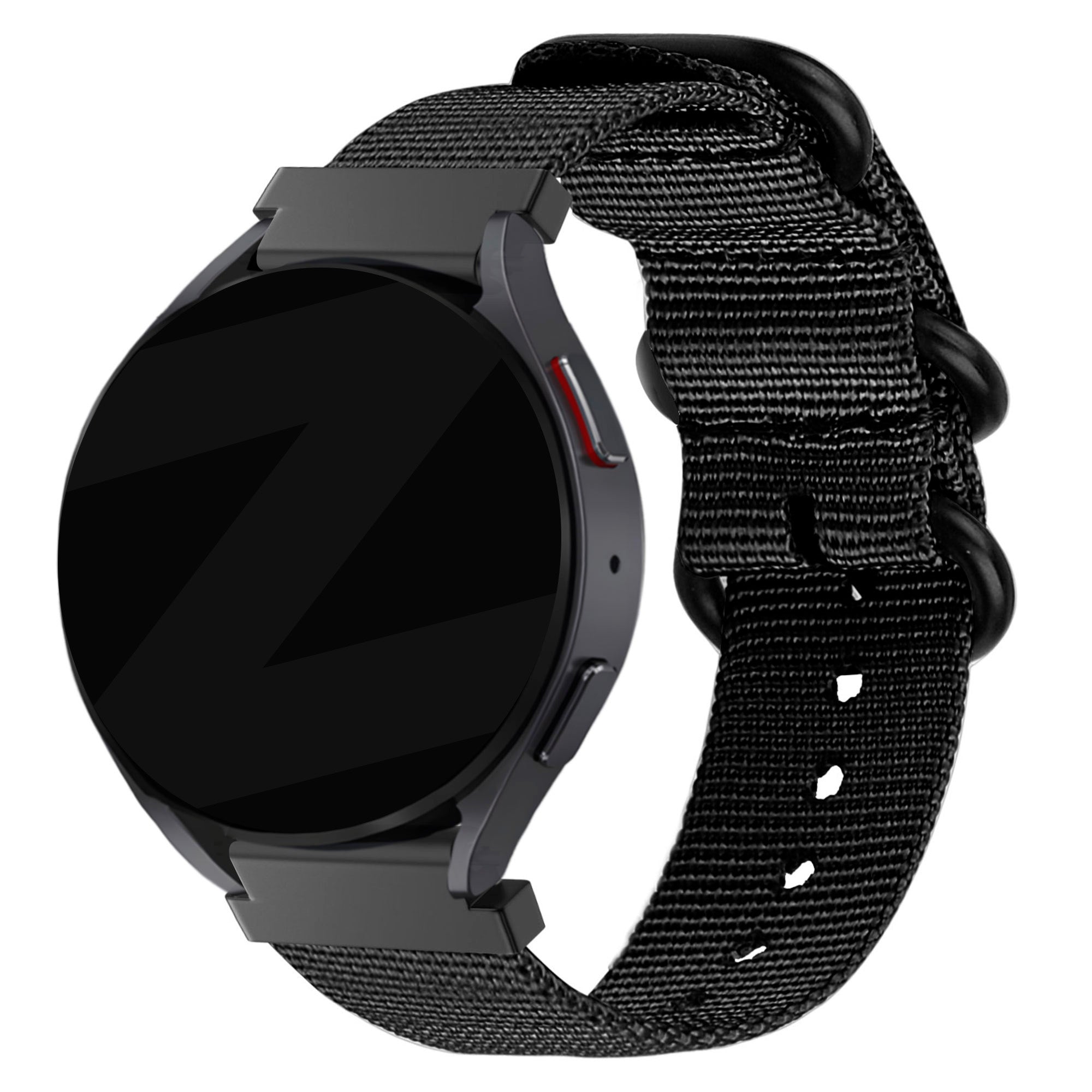 Bandz Bracelet nylon avec boucle Garmin Vivomove Trend (noir)