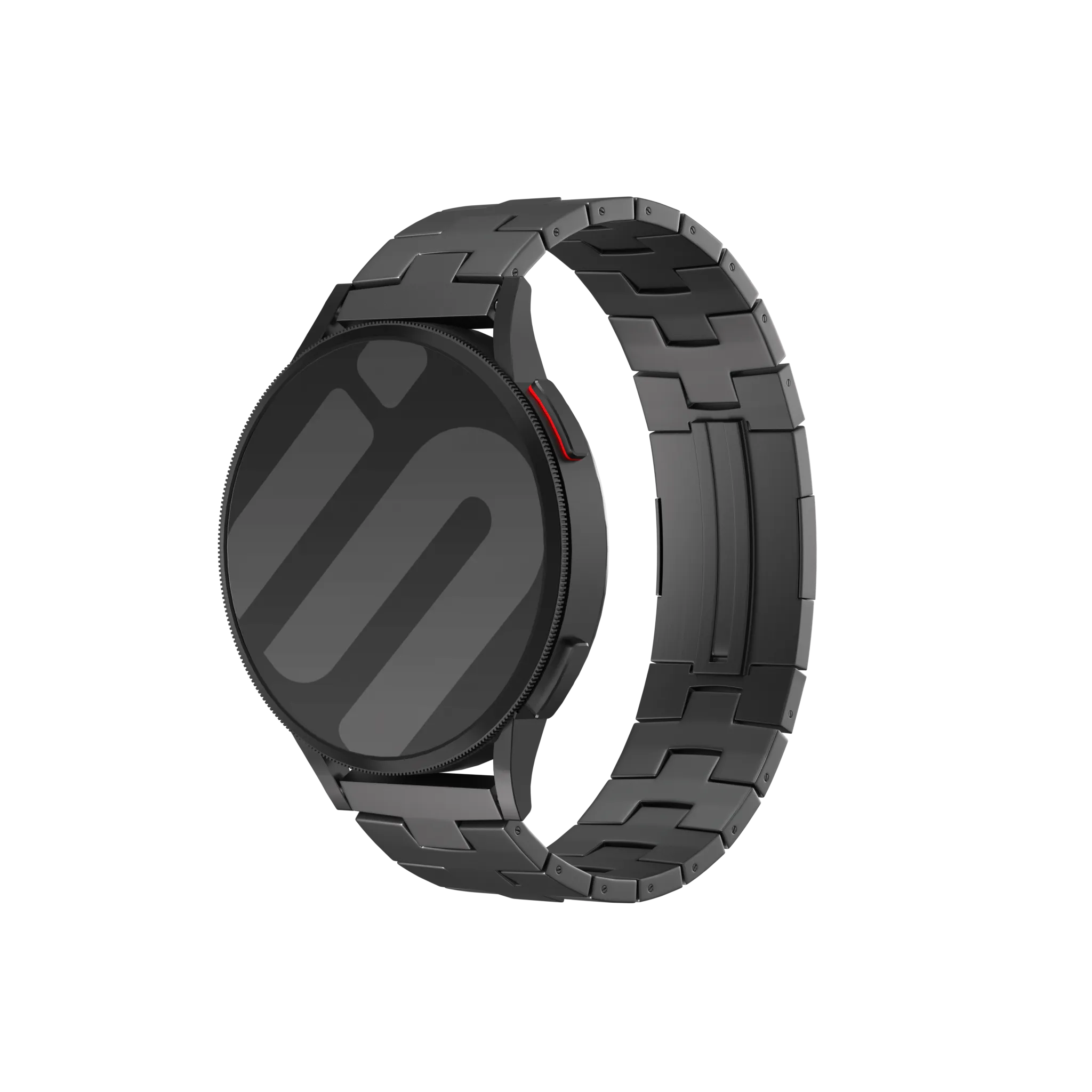 Bracelet titane grain (fermoir plat) Gard Pro Health 4 smartwatch (graphite)