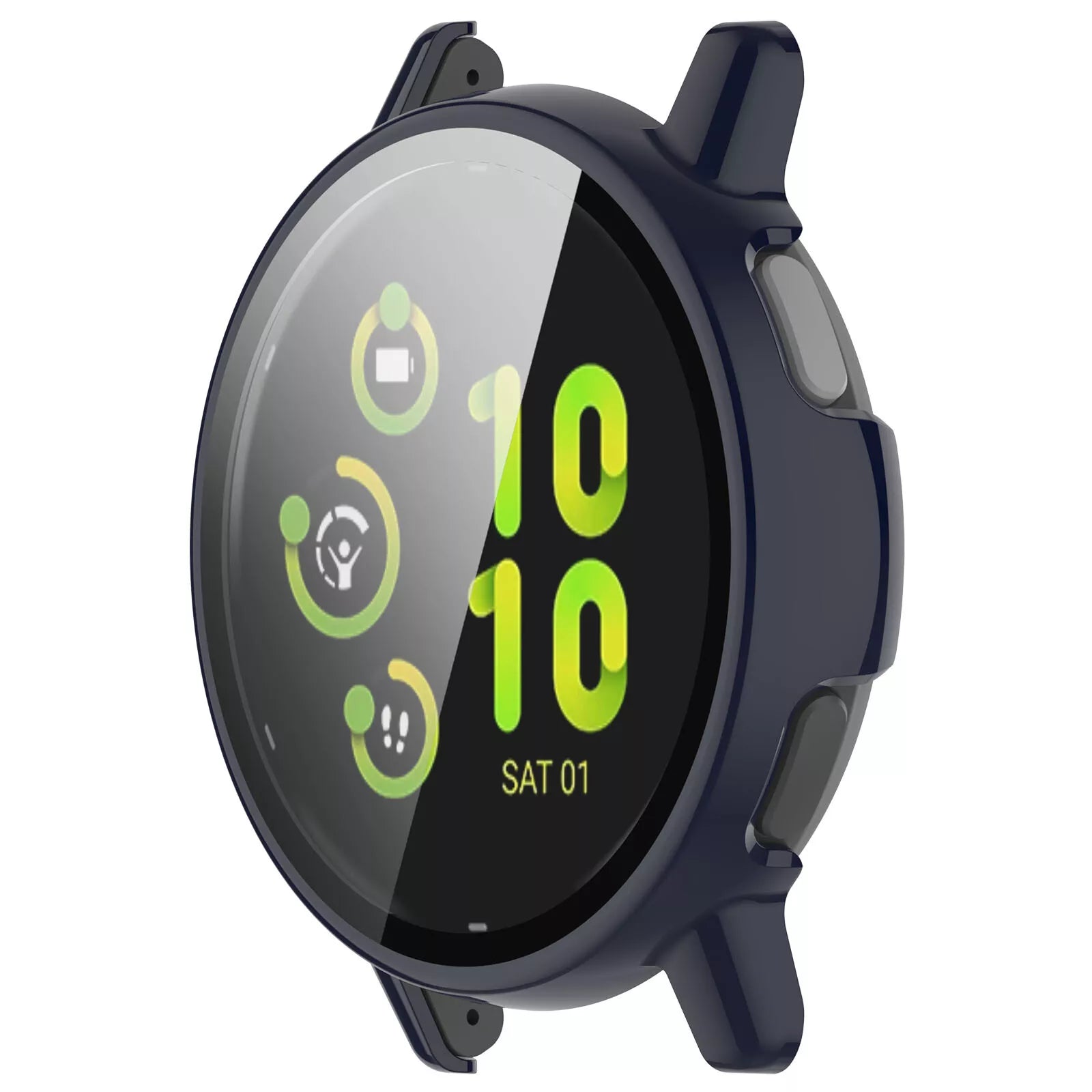 Coque rigide avec verre Garmin Vivoactive 5 (bleu foncé)