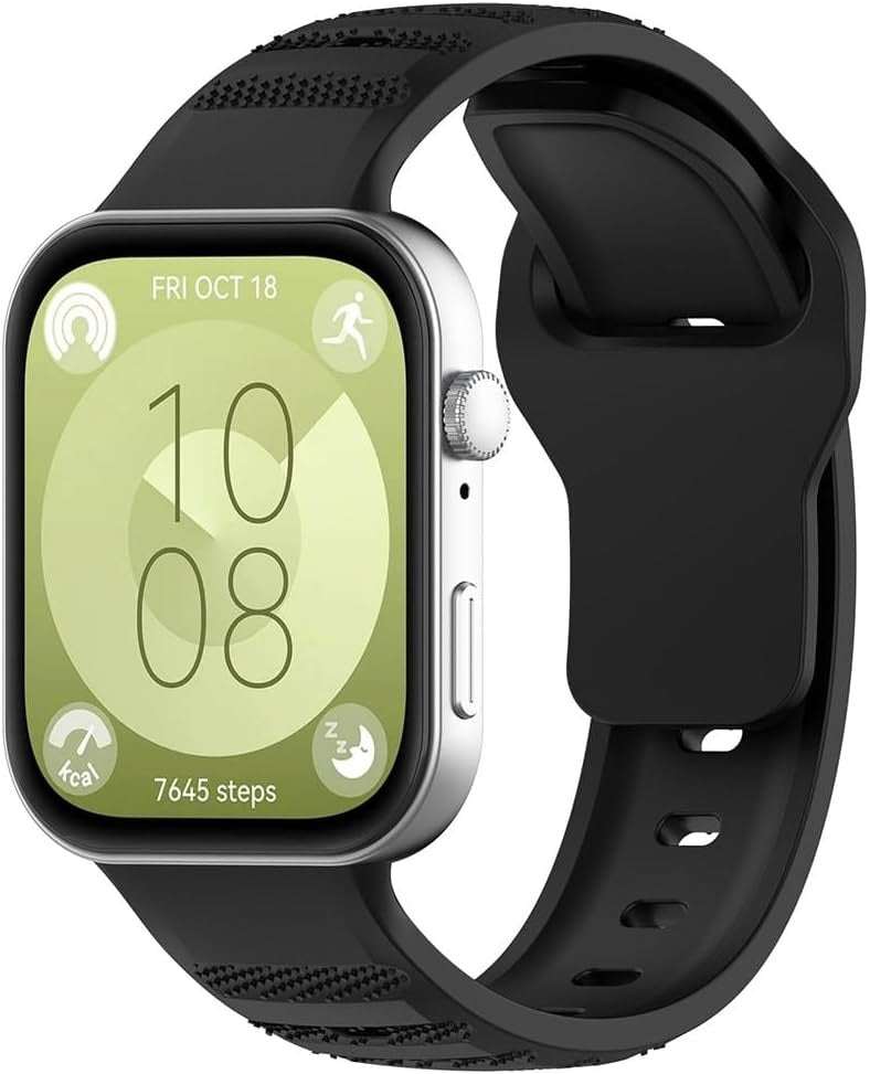Bracelet silicone Outdoor Huawei Watch Fit 4 (noir)