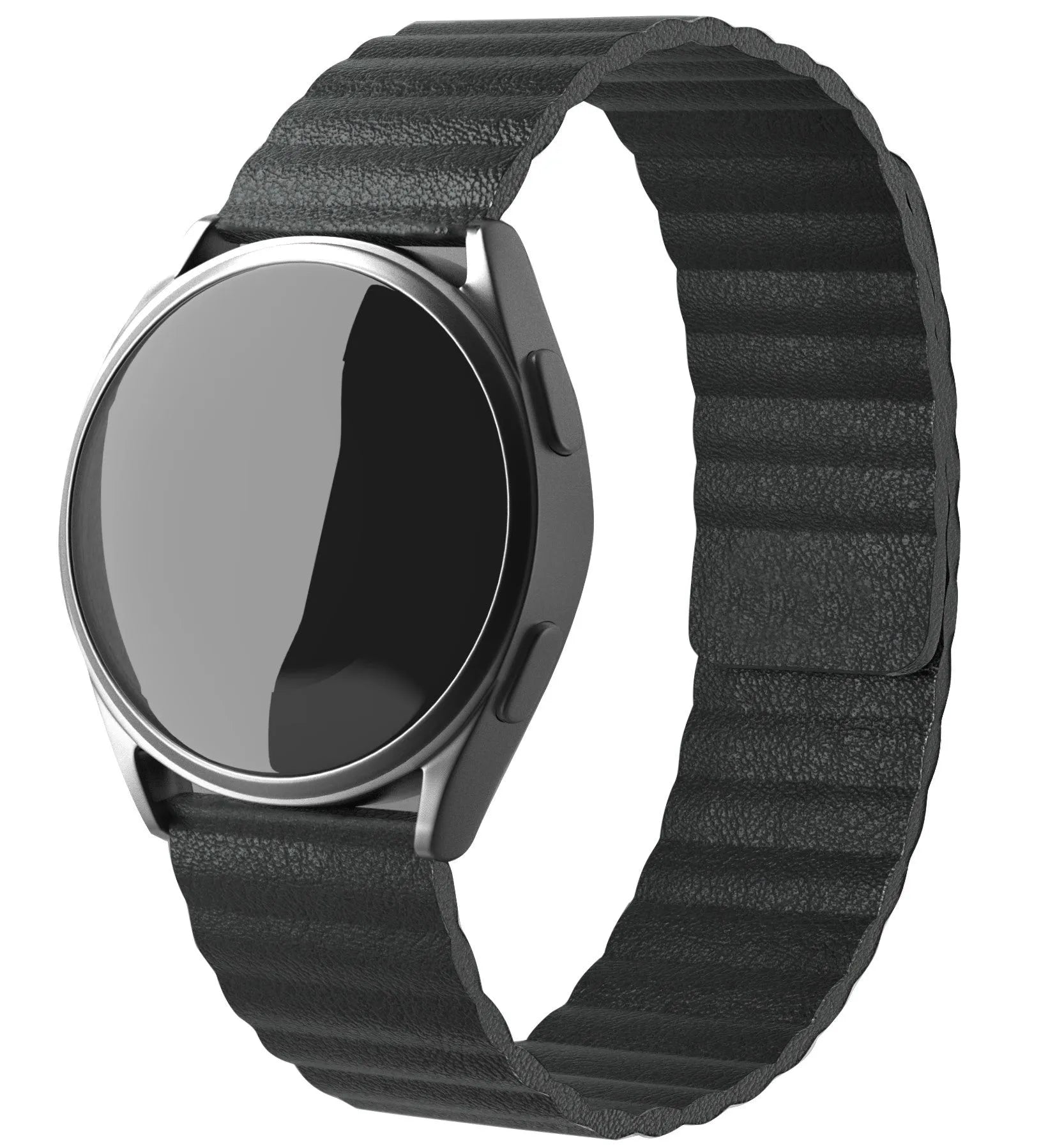 Bracelet cuir 'Loop' Oppo Watch S (noir)