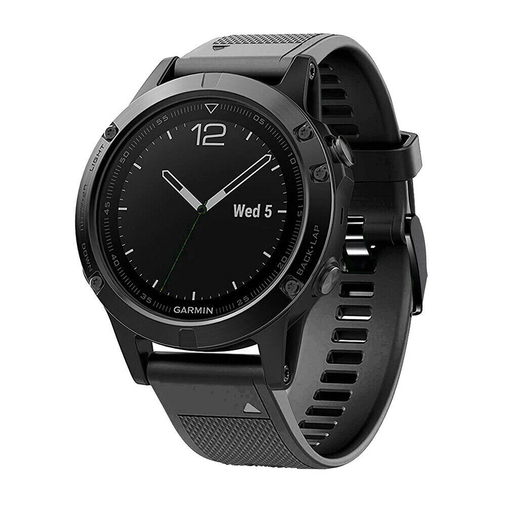 Bracelet silicone Garmin Tactix 8 - 47mm (noir)