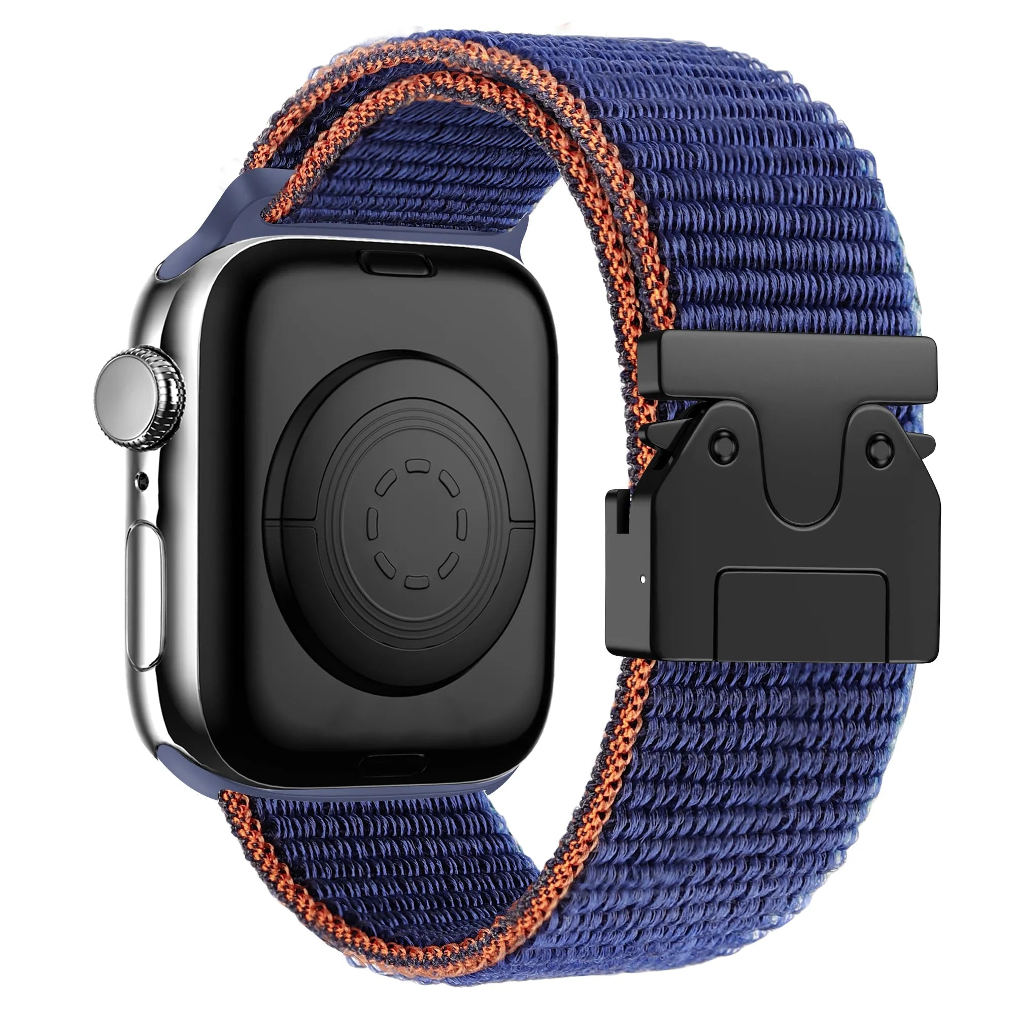 Bandz Bracelet nylon 'Classique' avec P-buckle Apple Watch (bleu foncé)
