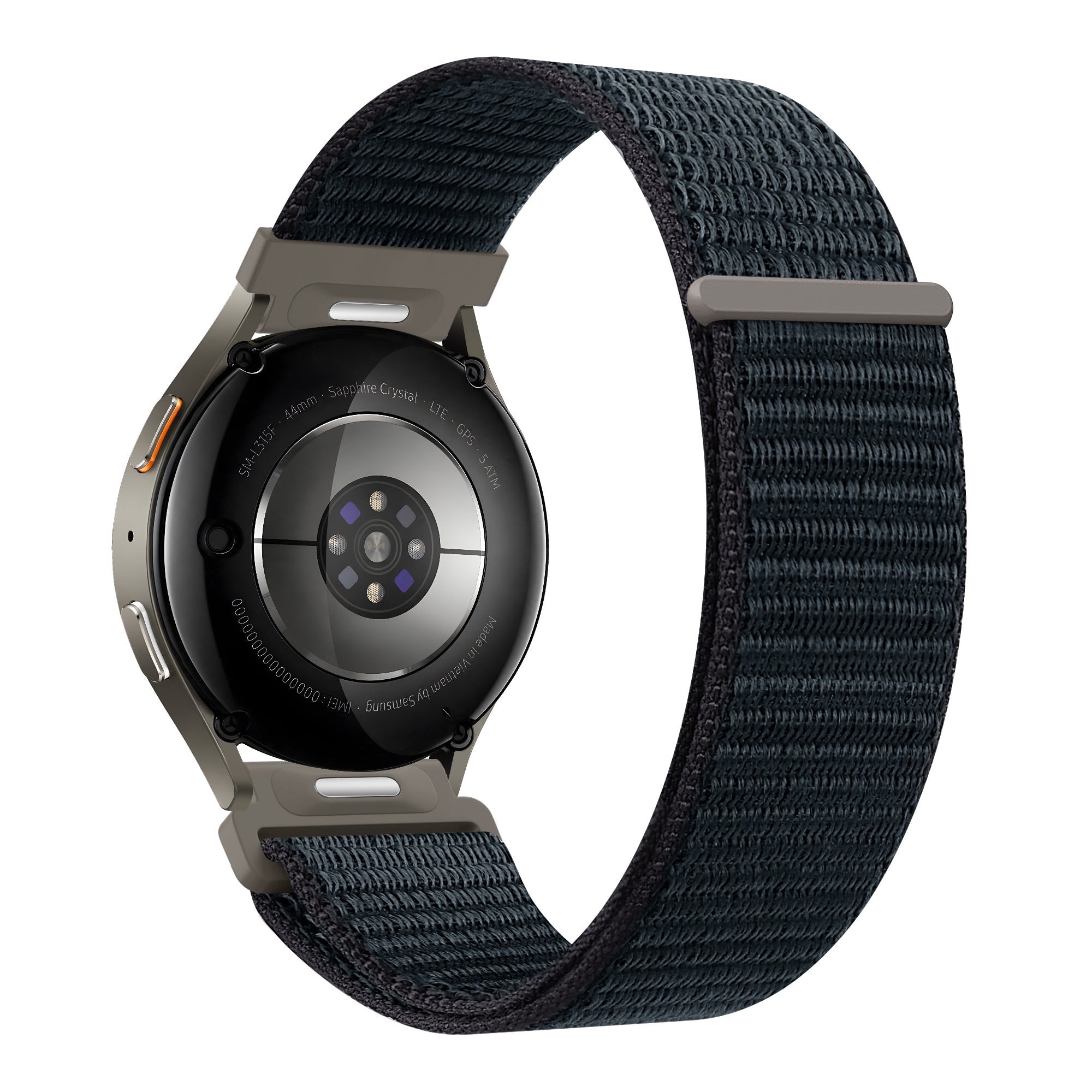 Bandz Bracelet nylon 'Easy Fit' Samsung Galaxy Watch 46mm (bleu/gris