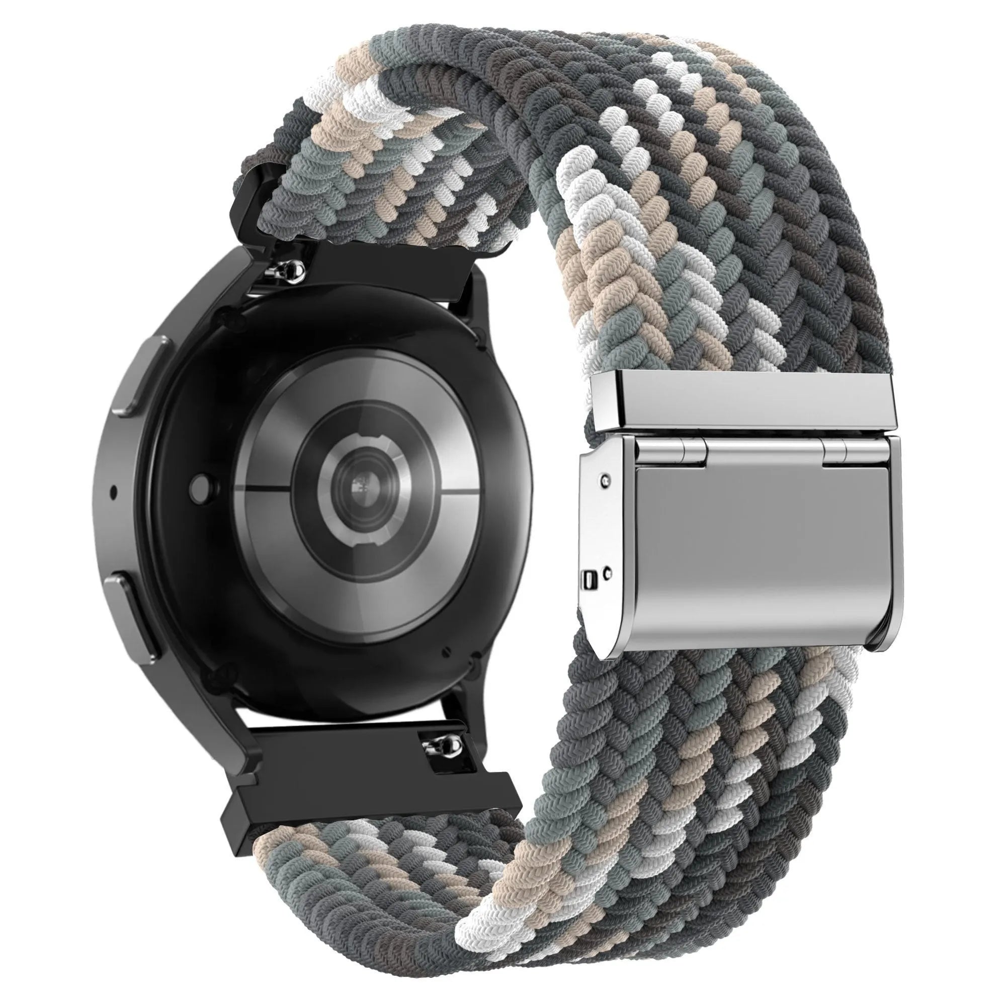 Woven Nylon Strap, on a watch, 3/4 rear view