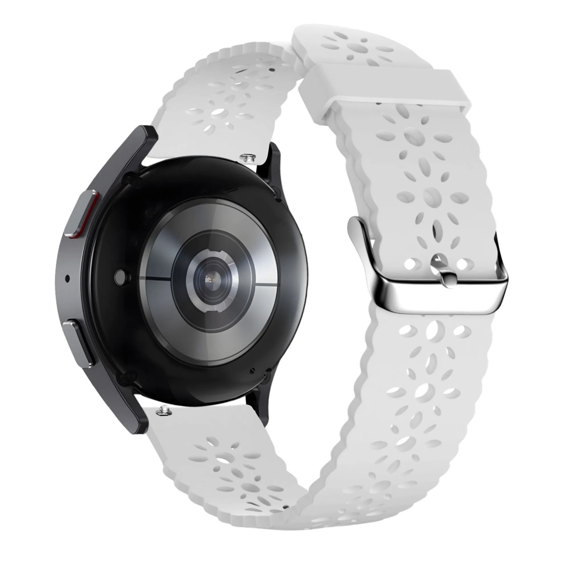 Bandz Actyve Smartwatch 20mm Patterned Silicone Strap (White)