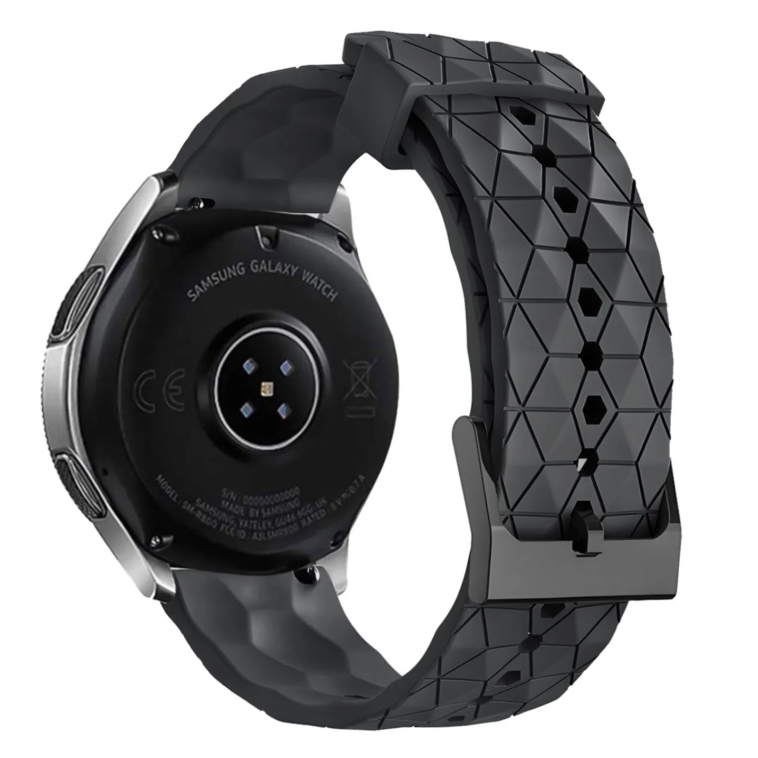 Bracelet silicone 'Hexagone' Gard Pro Ultra 3 (noir)