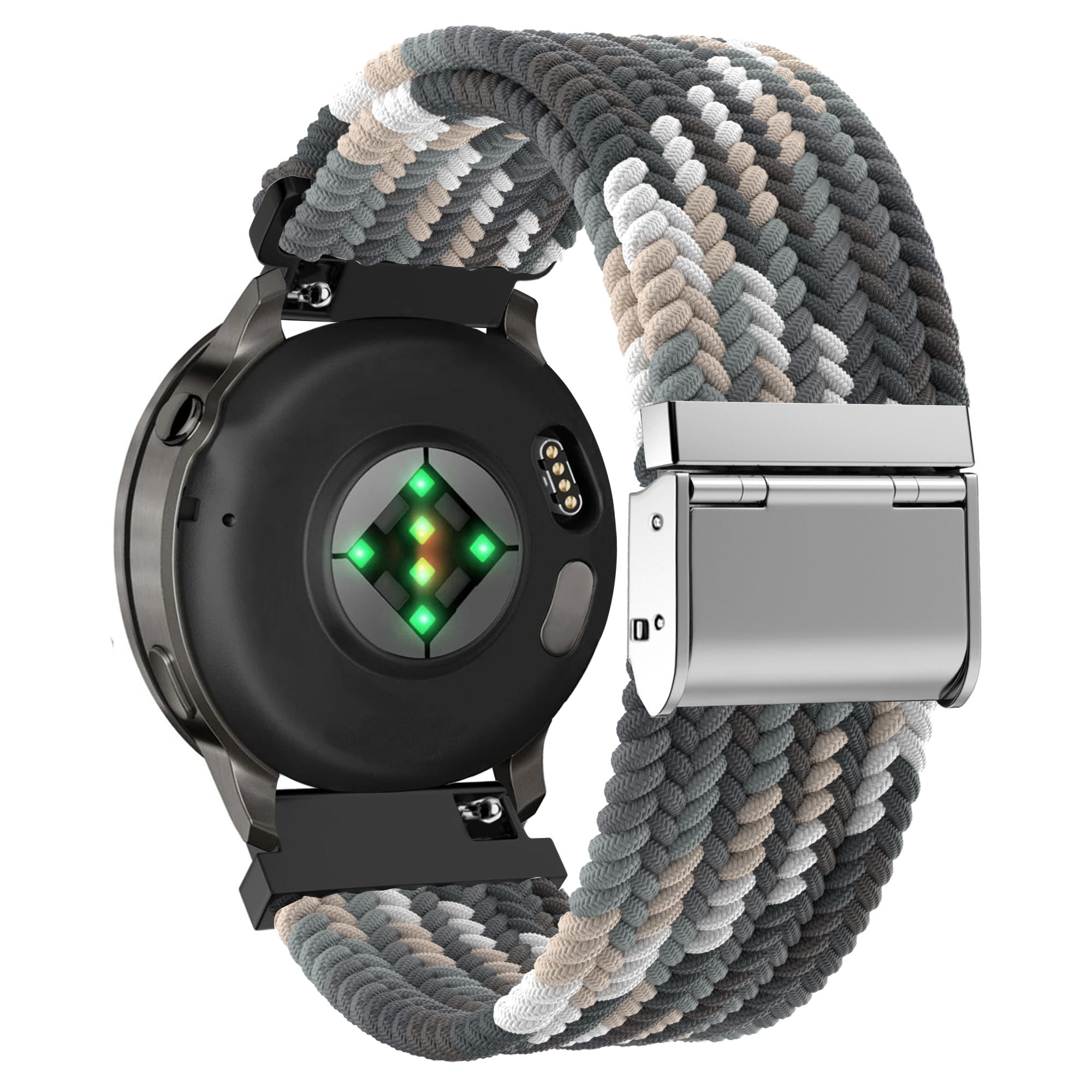 Bandz Bracelet nylon tissé Garmin Approach J1 (noir mandala)