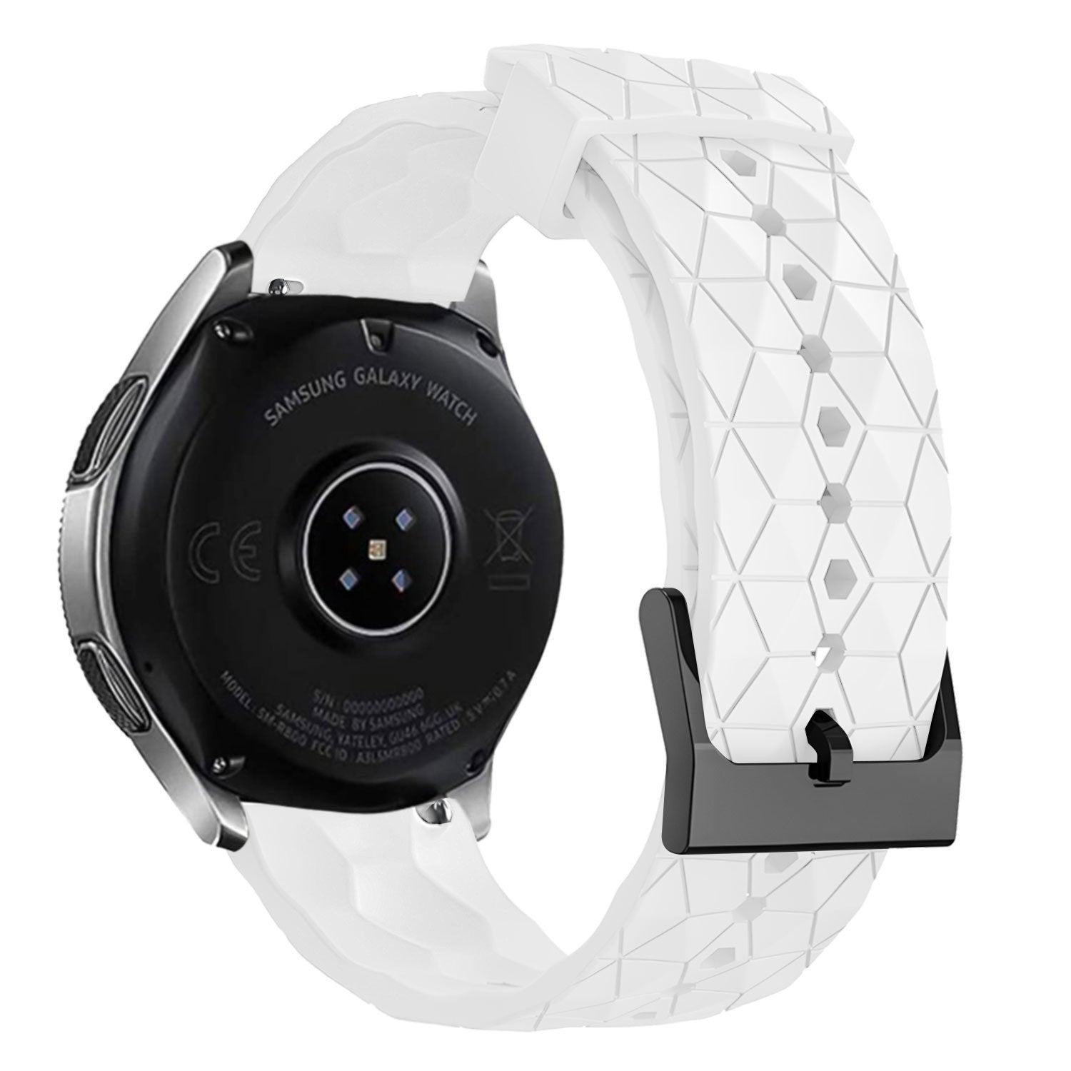 Bracelet silicone 'hexa' Redmi Watch 5 Lite (blanc)