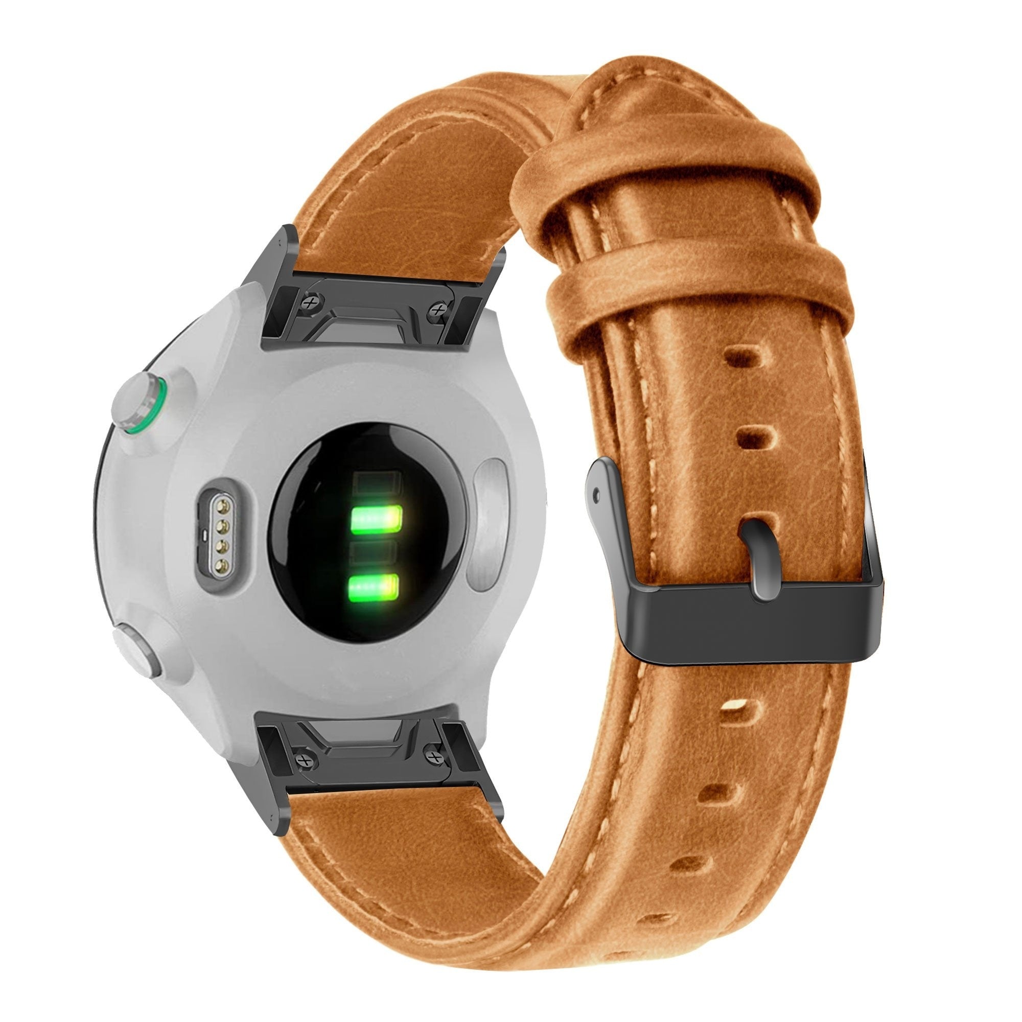 Bandz Bracelet cuir Garmin Quatix 8 - 47mm (marron)