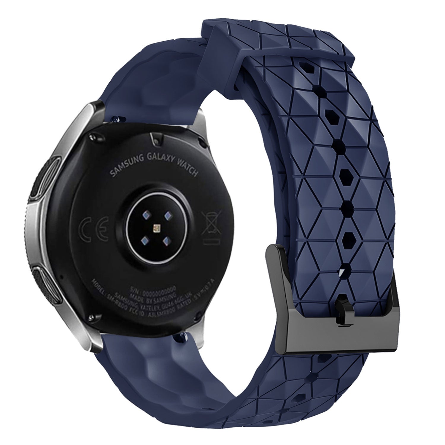 Bracelet silicone 'Hexa' Amazfit Active (bleu foncé)