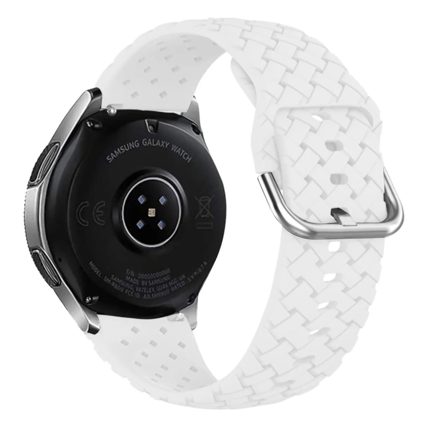 Bracelet silicone tressé Amazfit GTS 4 (blanc)