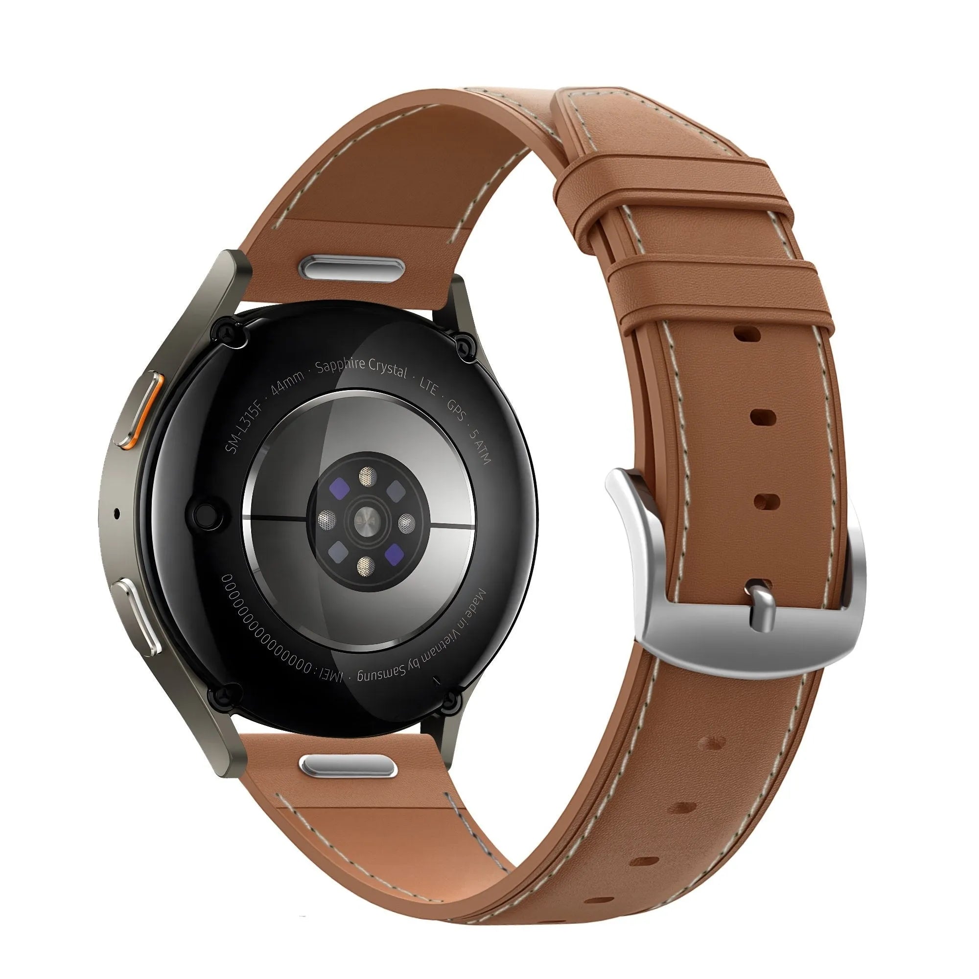 Bandz Suunto Run Leather Strap 'Easy Fit' (Brown)