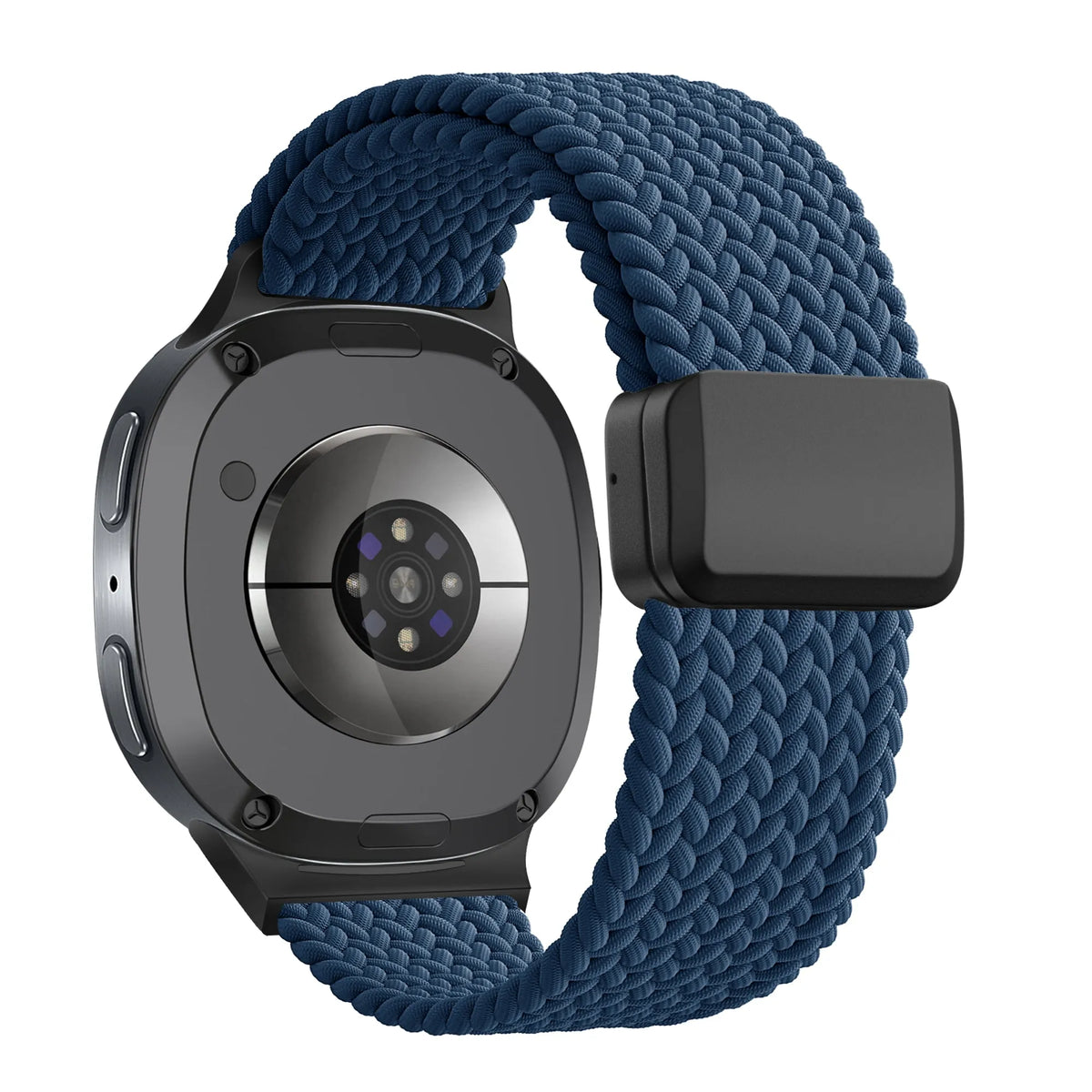 Bandz Bracelet tressé magnétique Samsung Galaxy Watch 9 - 44mm (bleu foncé)