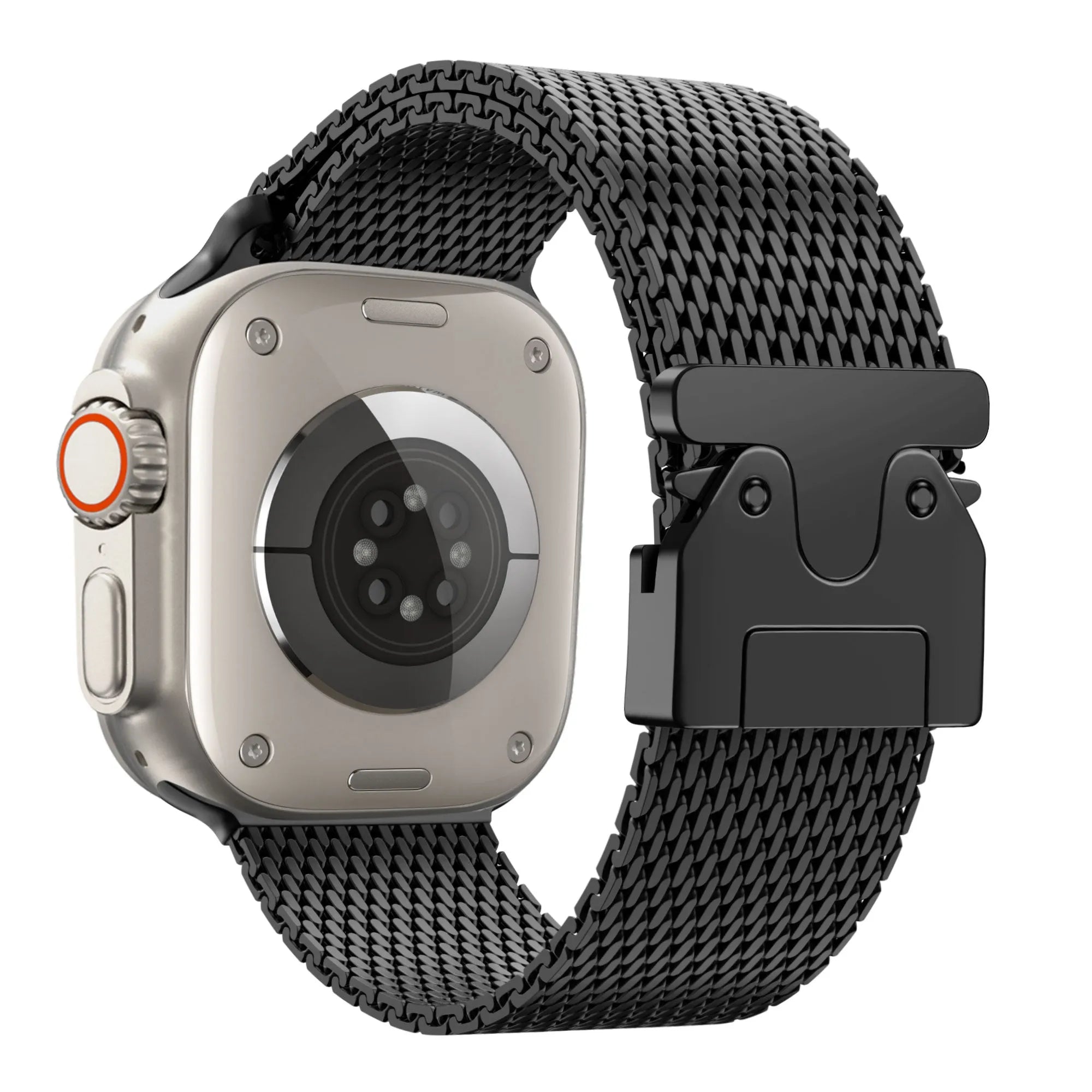 Bandz Bracelet Milanais Loop avec P-buckle Apple Watch (noir)