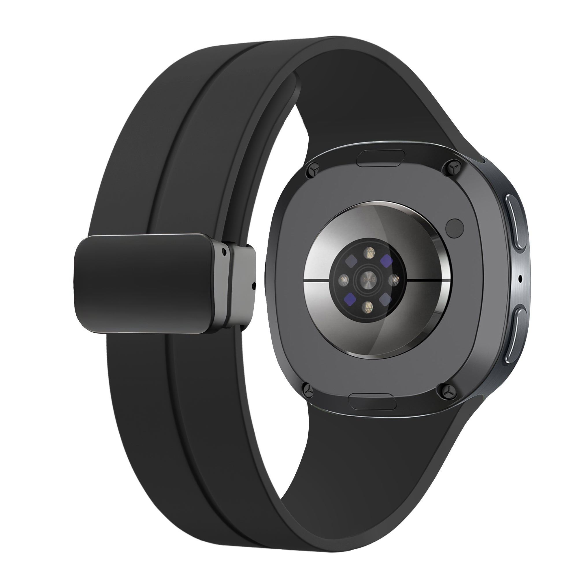 Bracelet silicone avec boucle Samsung Galaxy Watch 8 - 44mm (noir)
