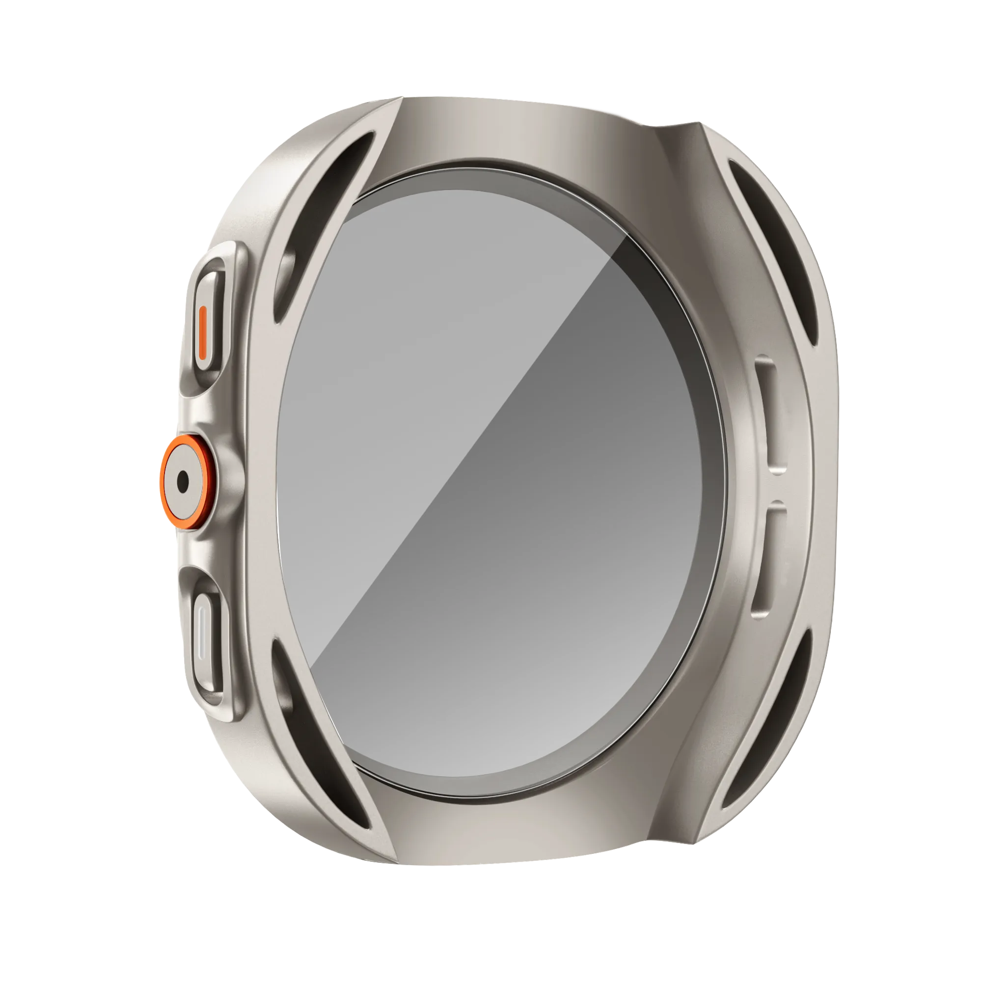 Bandz Coque de PC carrée avec verre Samsung Galaxy Watch 7 - 44 mm (titane)