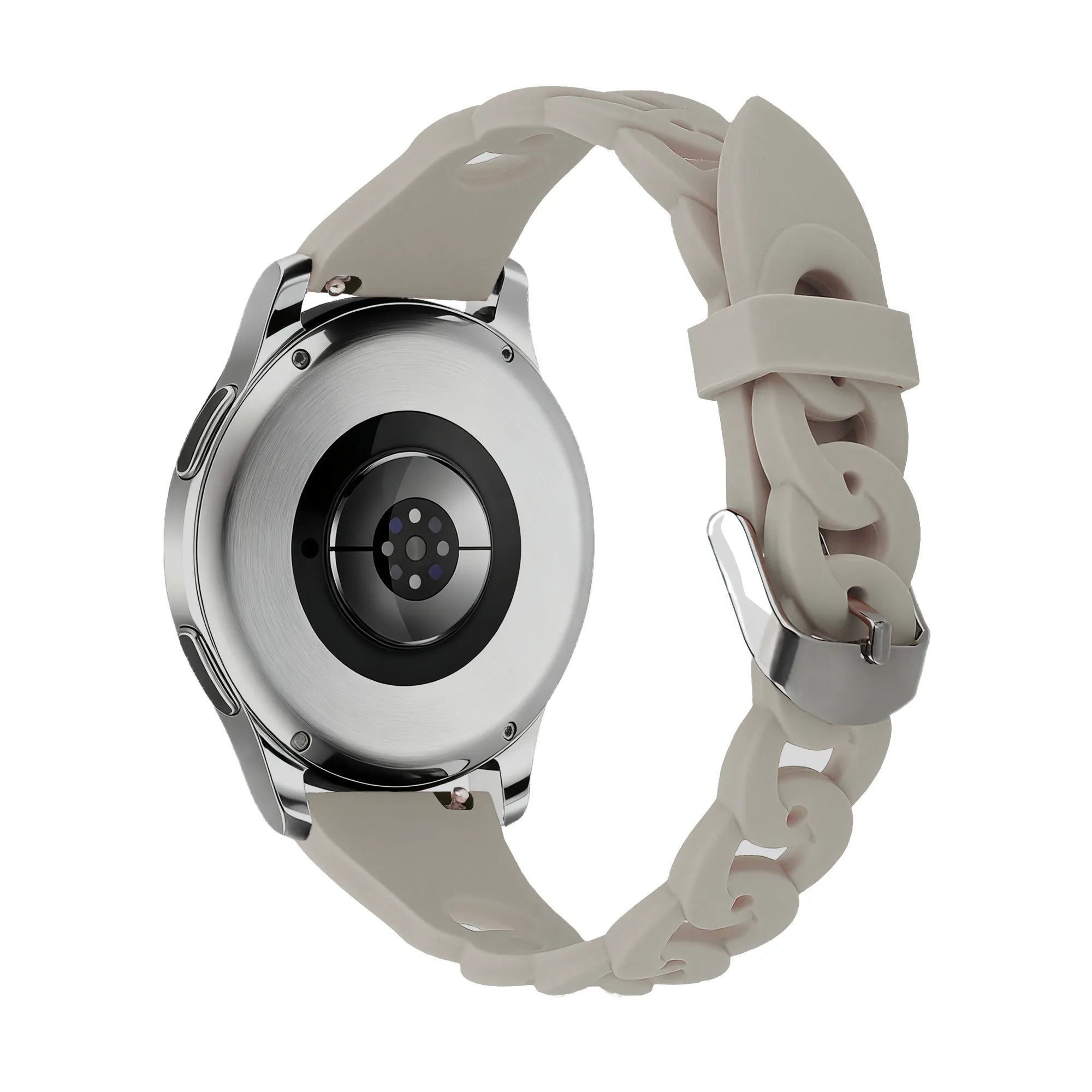 Bandz Bracelet silicone 'Chaînes' Huawei Watch GT 3 Pro 43mm (gris clair)