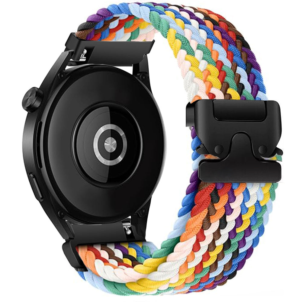 Bracelet tressé avec boucle Garmin Venu 3s (arc en ciel)