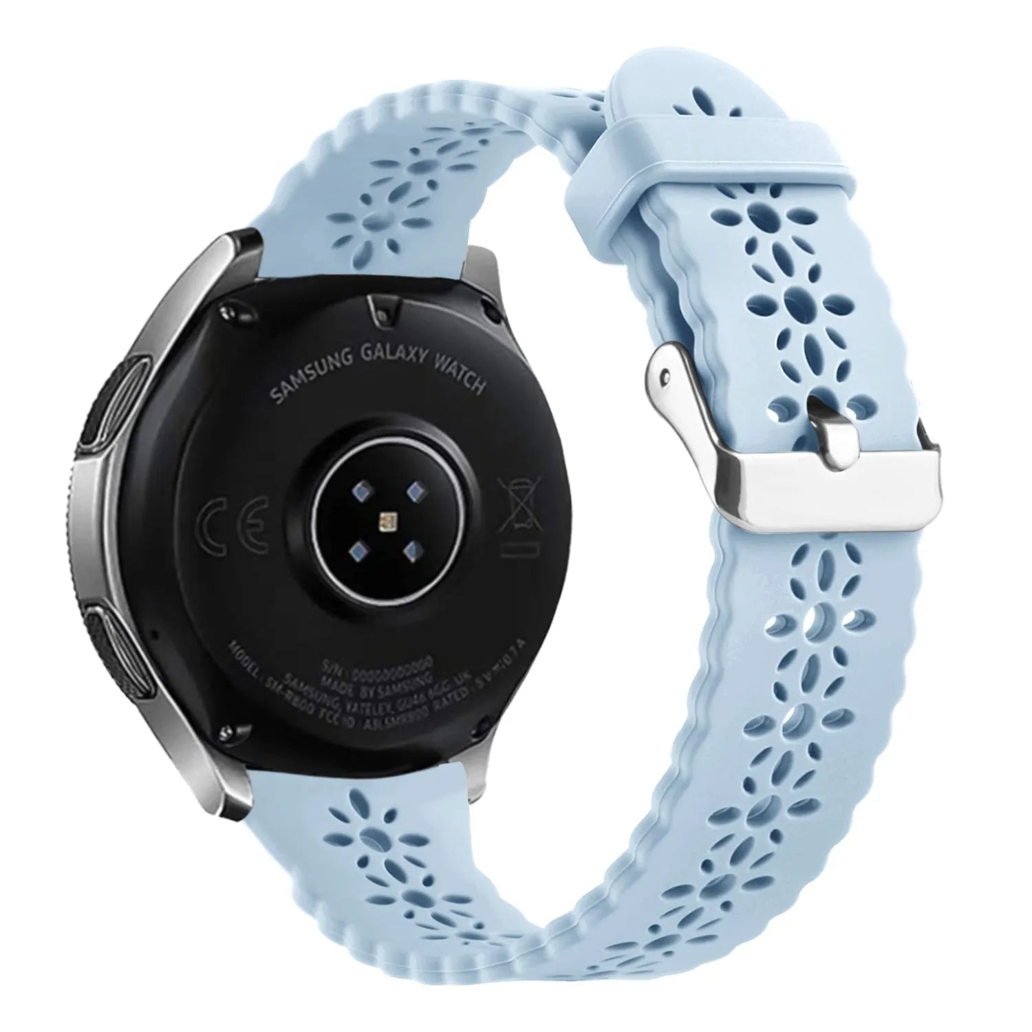 Bracelet de silicone avec relief Amazfit GTR Mini (brouillard bleu)