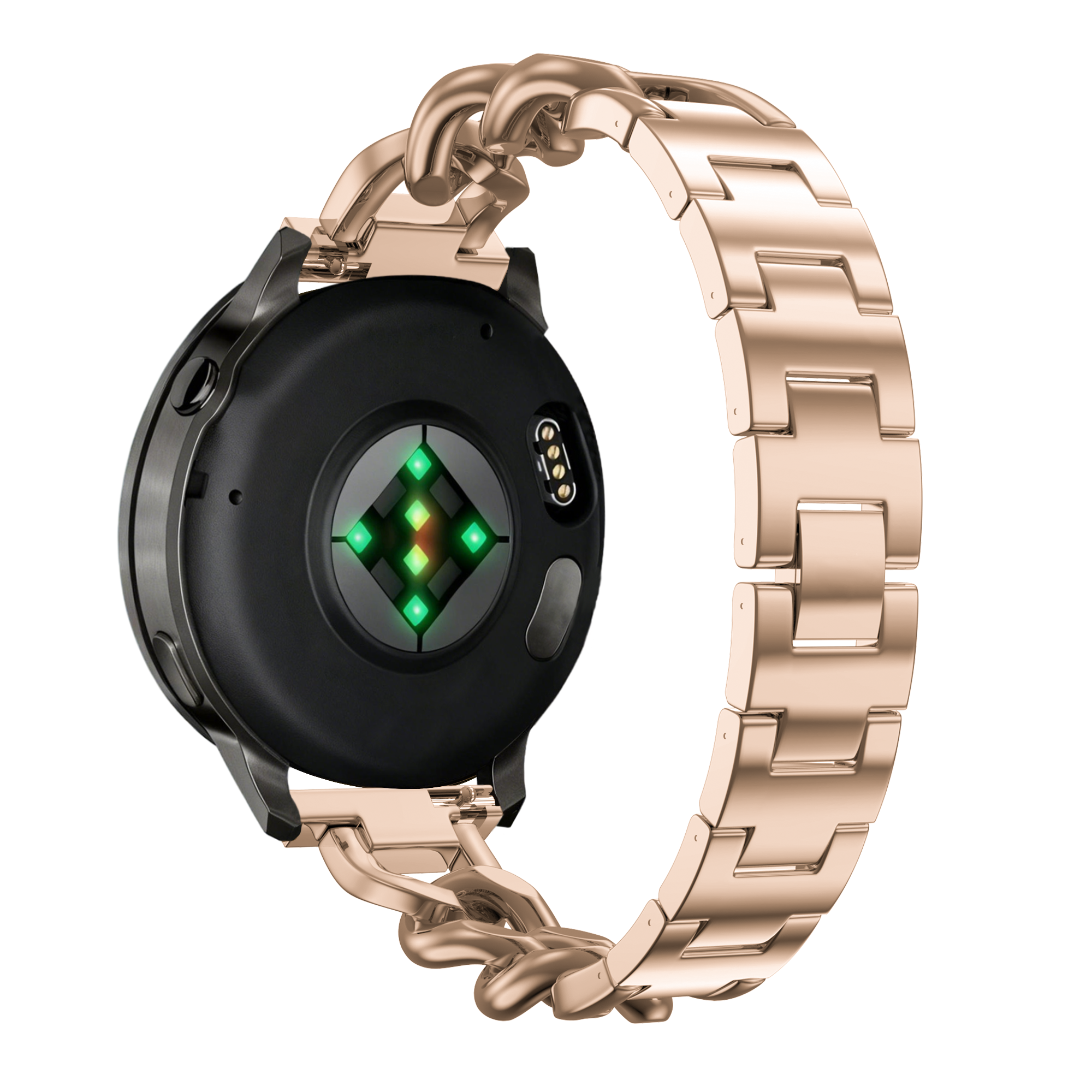 Bandz Withings ScanWatch Light Metal Strap 'Chains' (Rose Gold)