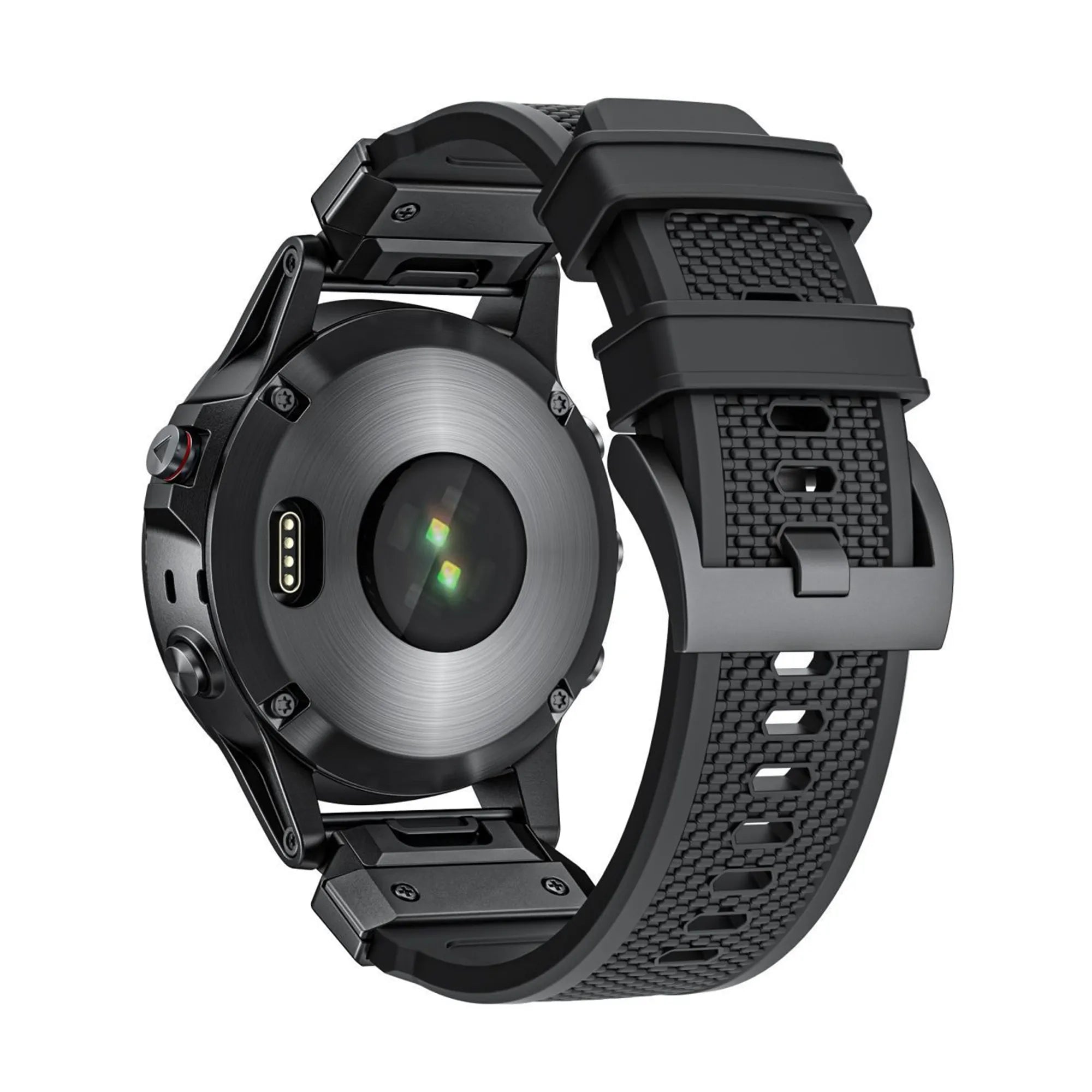 Bandz Garmin Fenix 5 / 6 Silicone Strap 'Explorer' (Black)