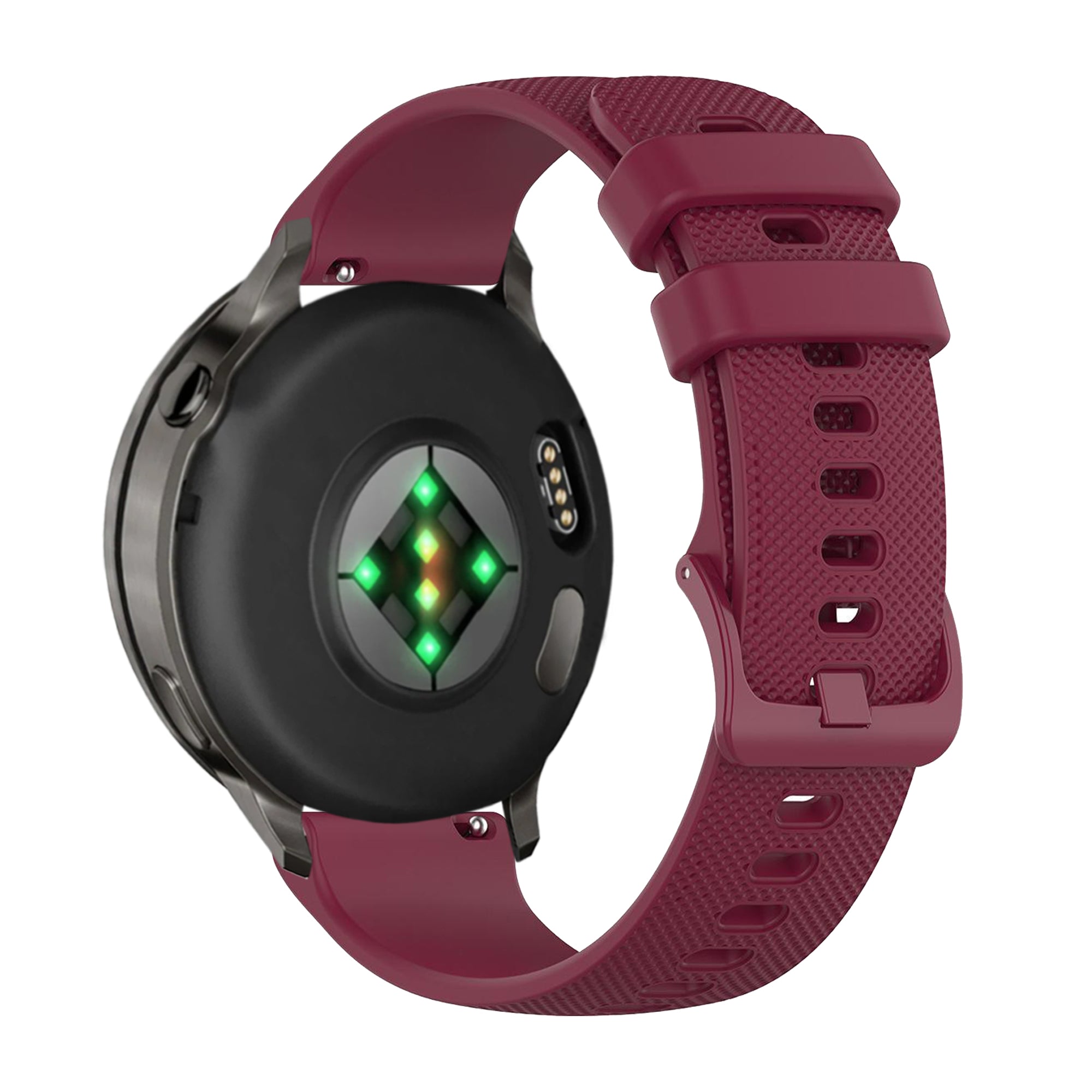 Bandz Bracelet silicone 'Premium' Garmin Vivomove Trend (rouge vin)