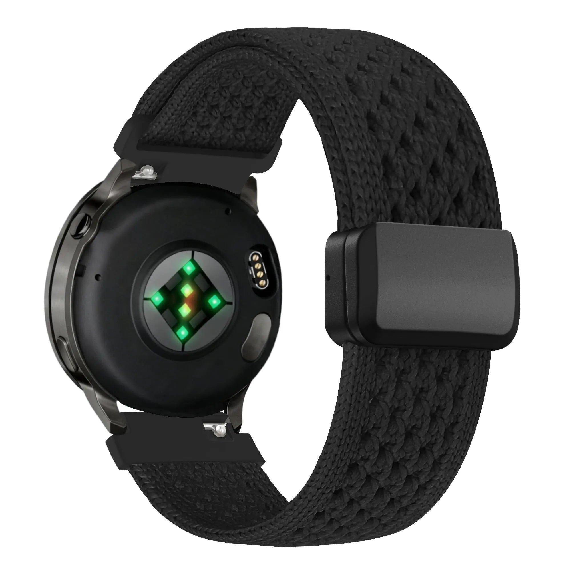 Bandz Bracelet nylon Vintage Garmin Forerunner 265s (noir)