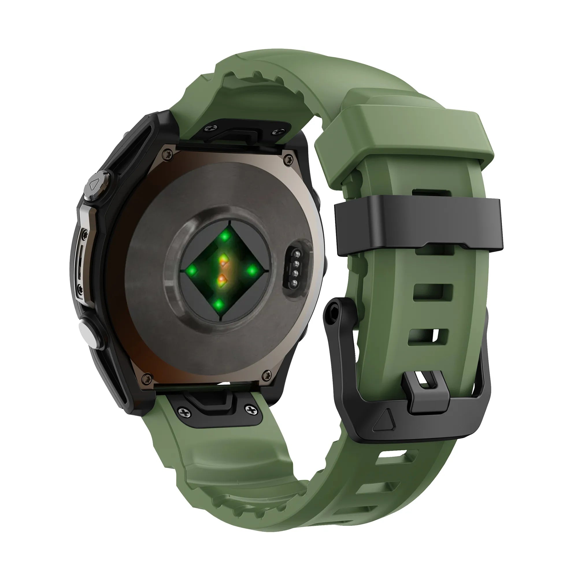 Bracelet silicone trail Garmin Approach S70 - 47mm (verte foncé)