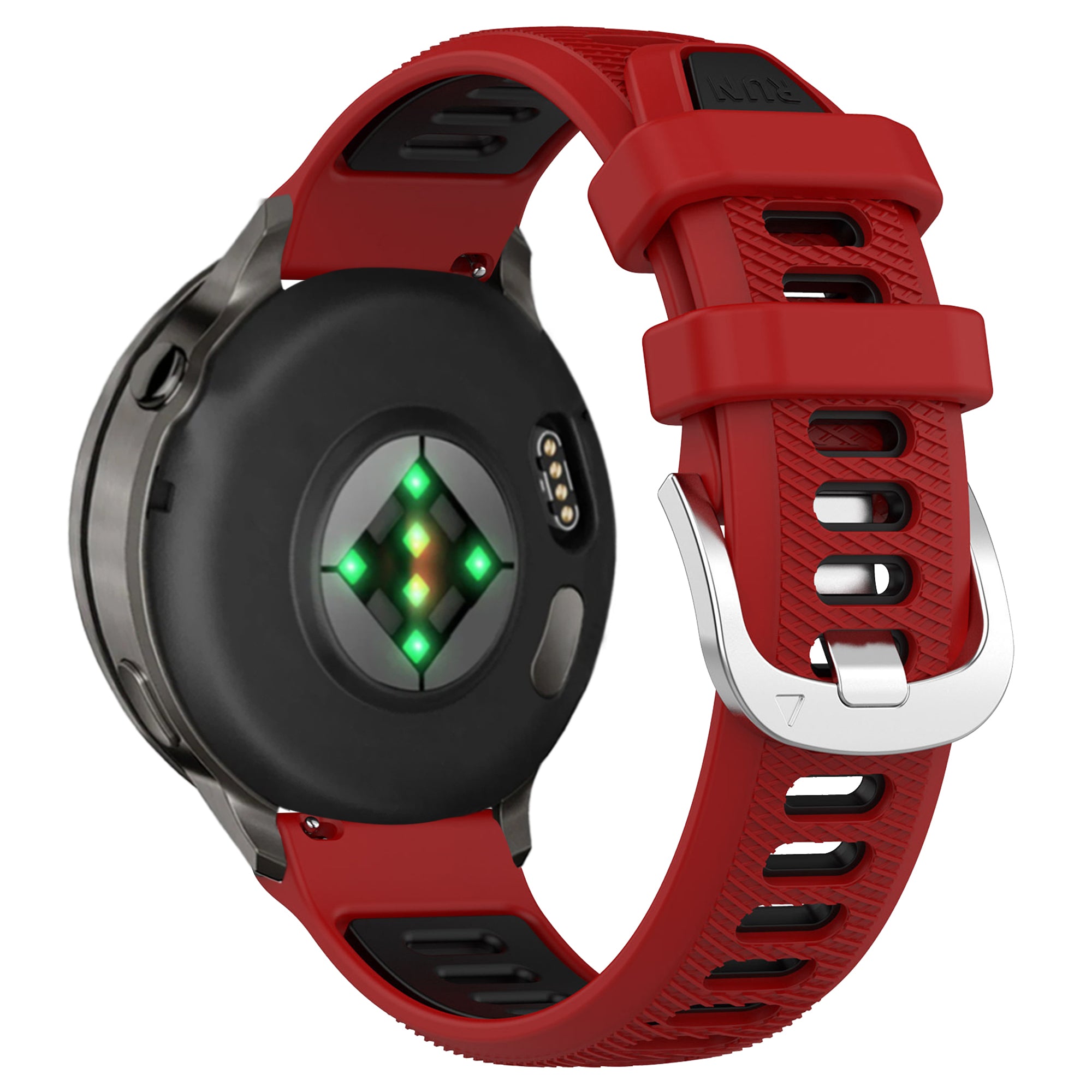 Bandz Bracelet sport avec boucle Garmin Forerunner 255s (rouge/noir)