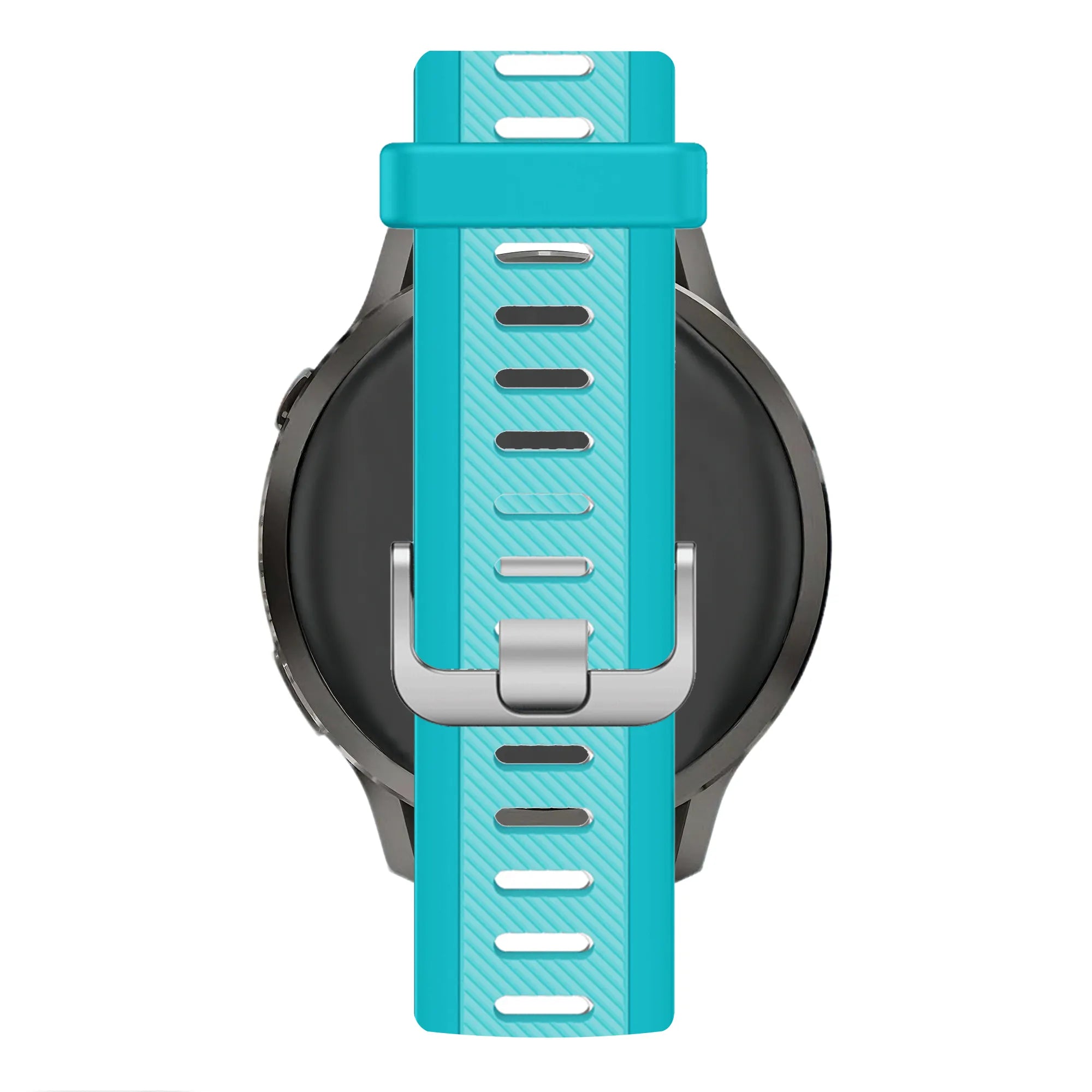 Bandz Garmin Forerunner 570 - 42mm Dual Buckled Sport Strap (Aqua)