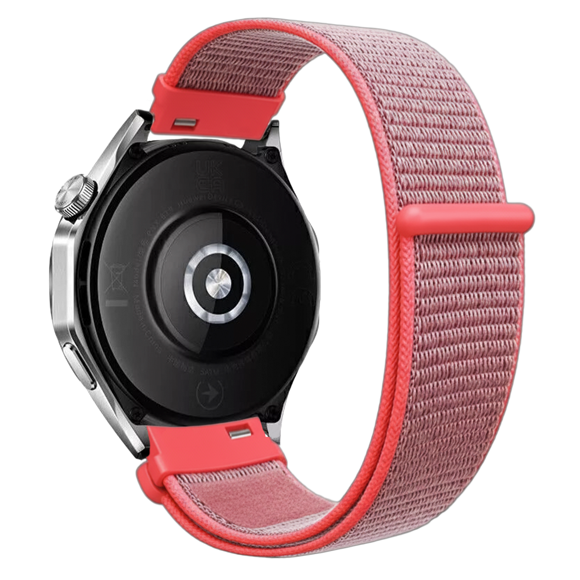 Bracelet nylon Withings ScanWatch 2 - 38mm (rose-rouge)