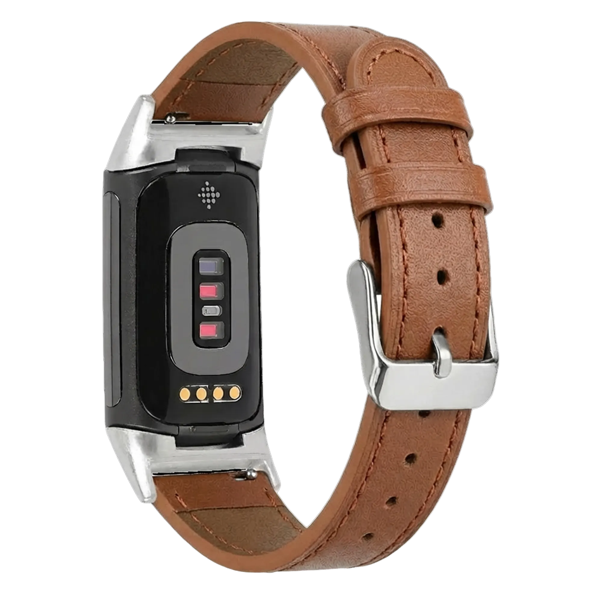 Bracelet cuir Fitbit Charge 6 (brun)