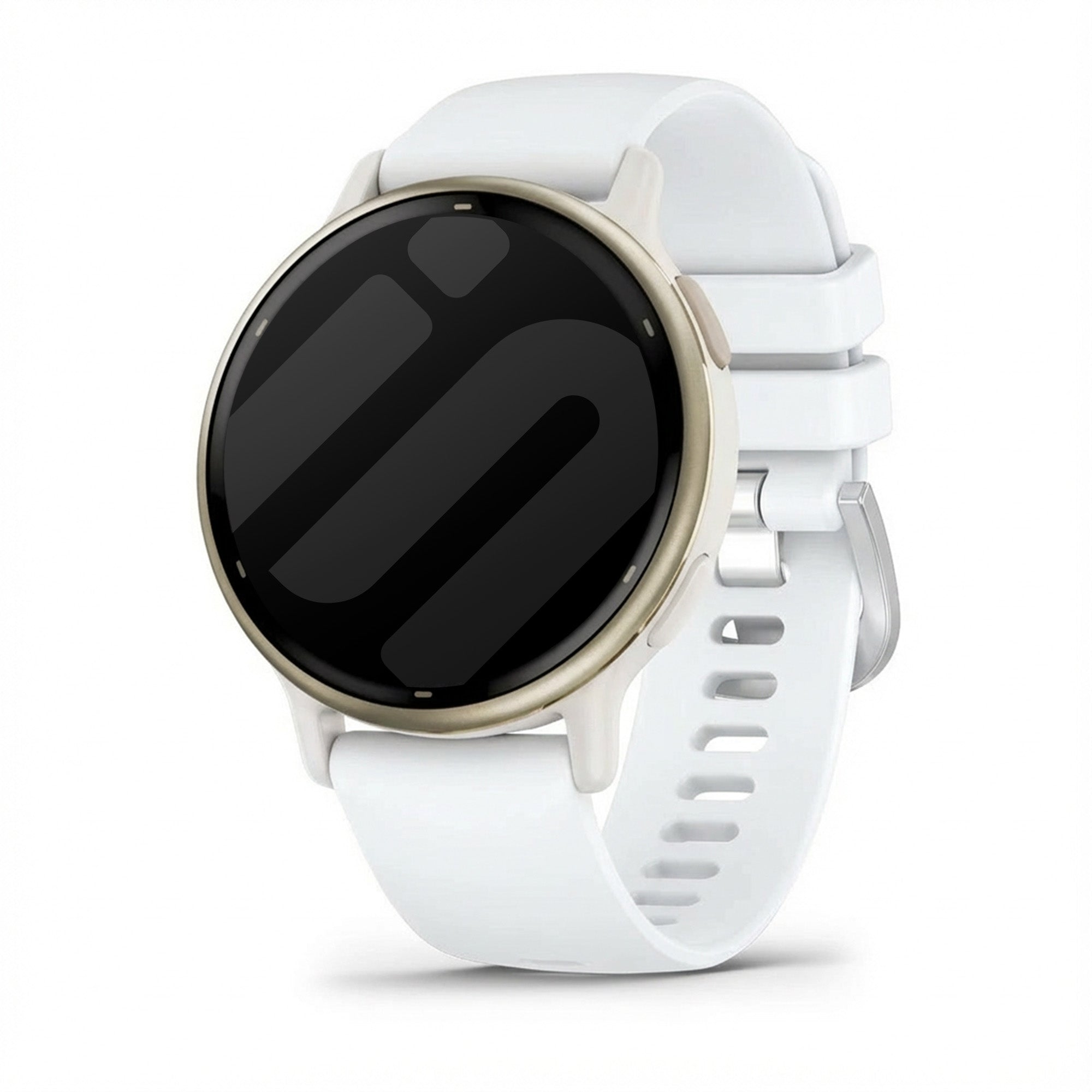 Bracelet silicone classique Garmin Vivoactive 5 (blanc)