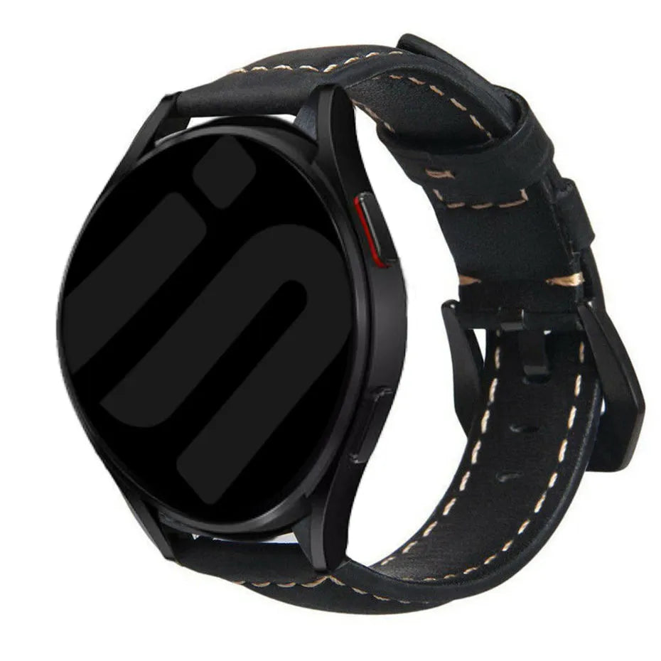 Bracelet cuir Oppo Watch X3 (noir)