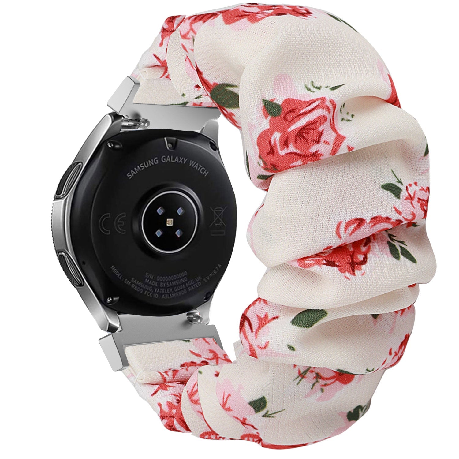 Bracelet chouchou Samsung Galaxy Watch 4 Classic 42mm (fleurs)
