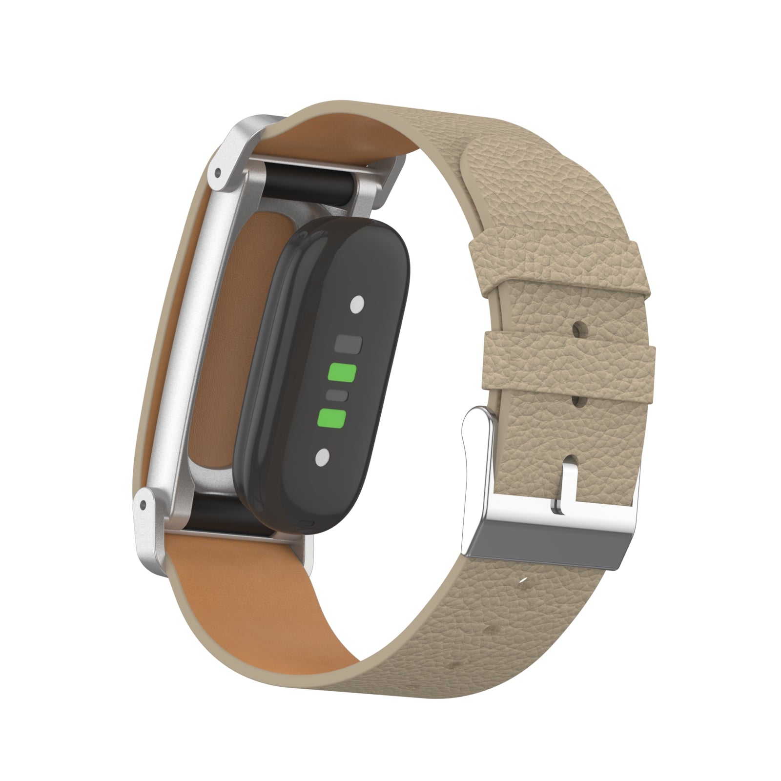 Bracelet cuir litchi Fitbit Air (café)