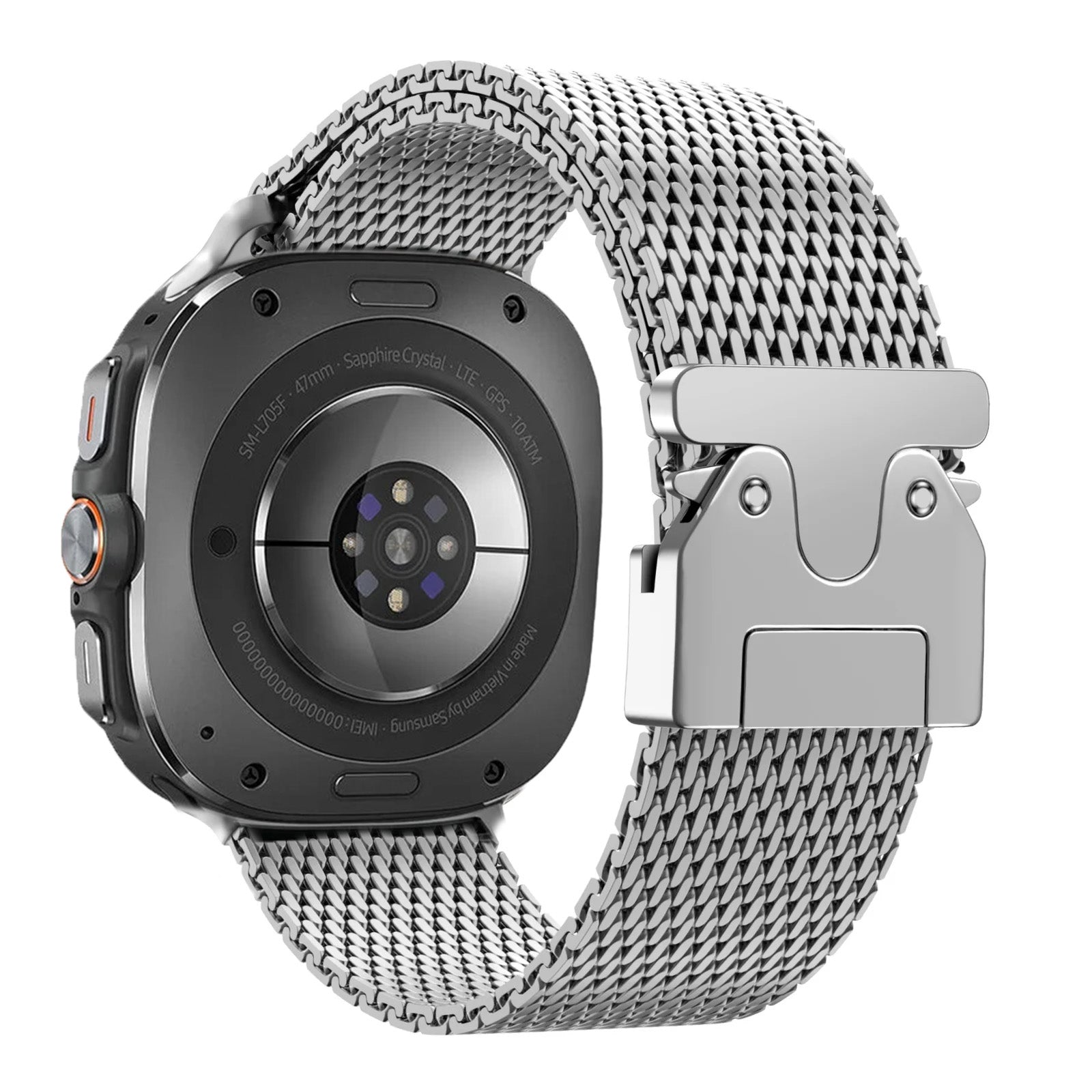 Bracelet milanaise avec boucle Samsung Galaxy Watch Ultra (titane)