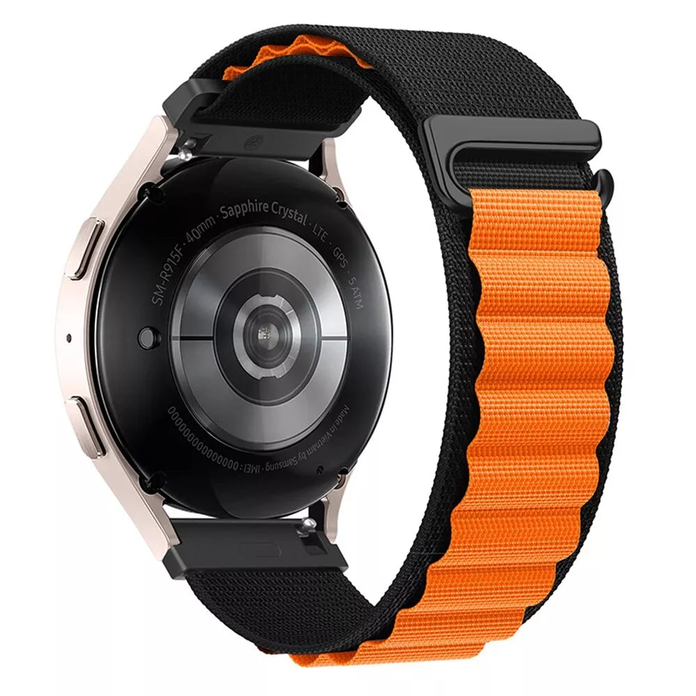 Bracelet nylon Alpine CMF Watch Pro 3 (noir/orange)