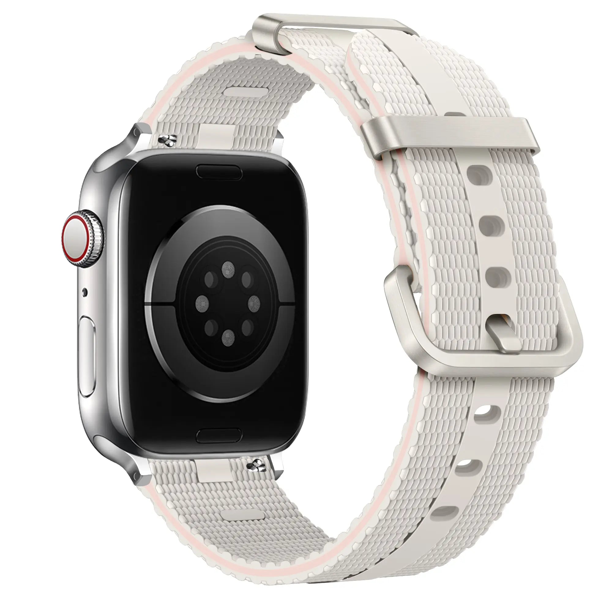 Bracelet active silicone Apple Watch (lumière stellaire)
