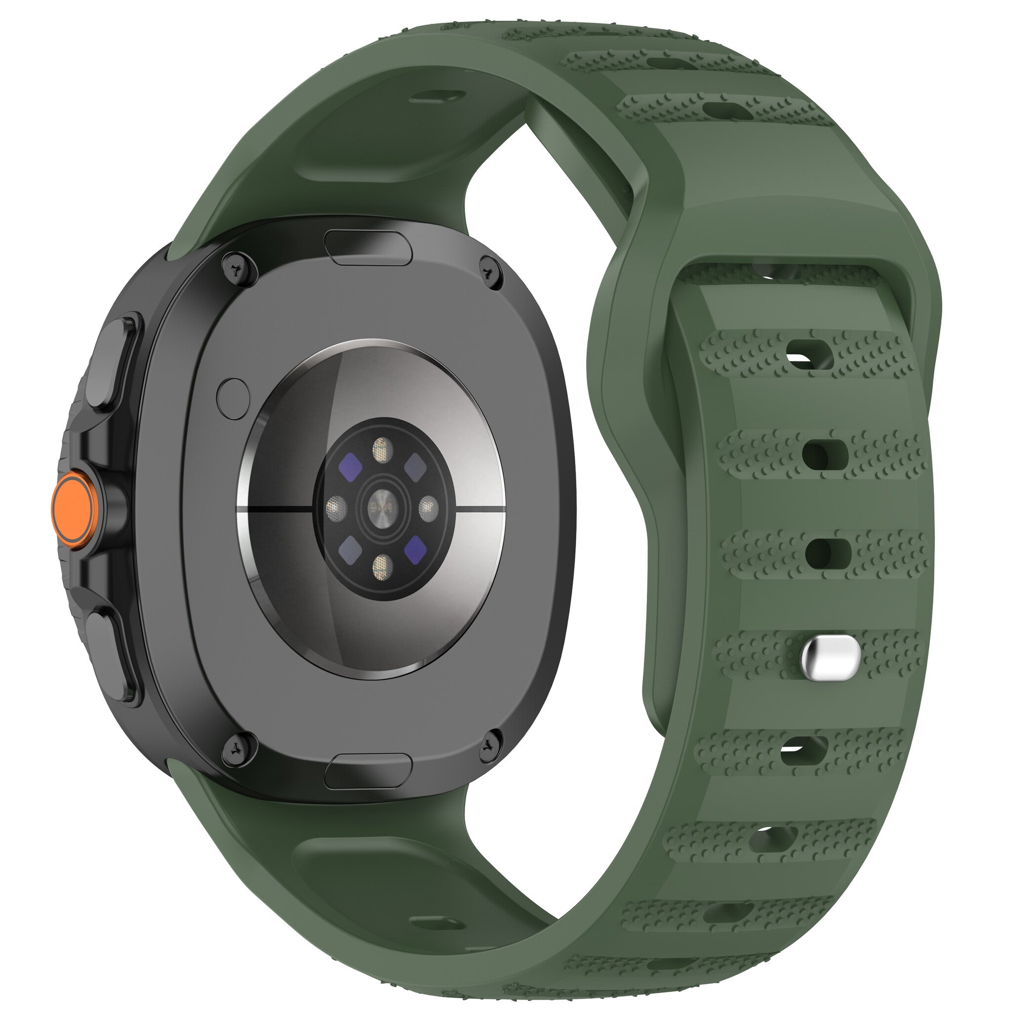 Bracelet silicone outdoor Samsung Galaxy Watch 8 - 44mm (vert militaire)