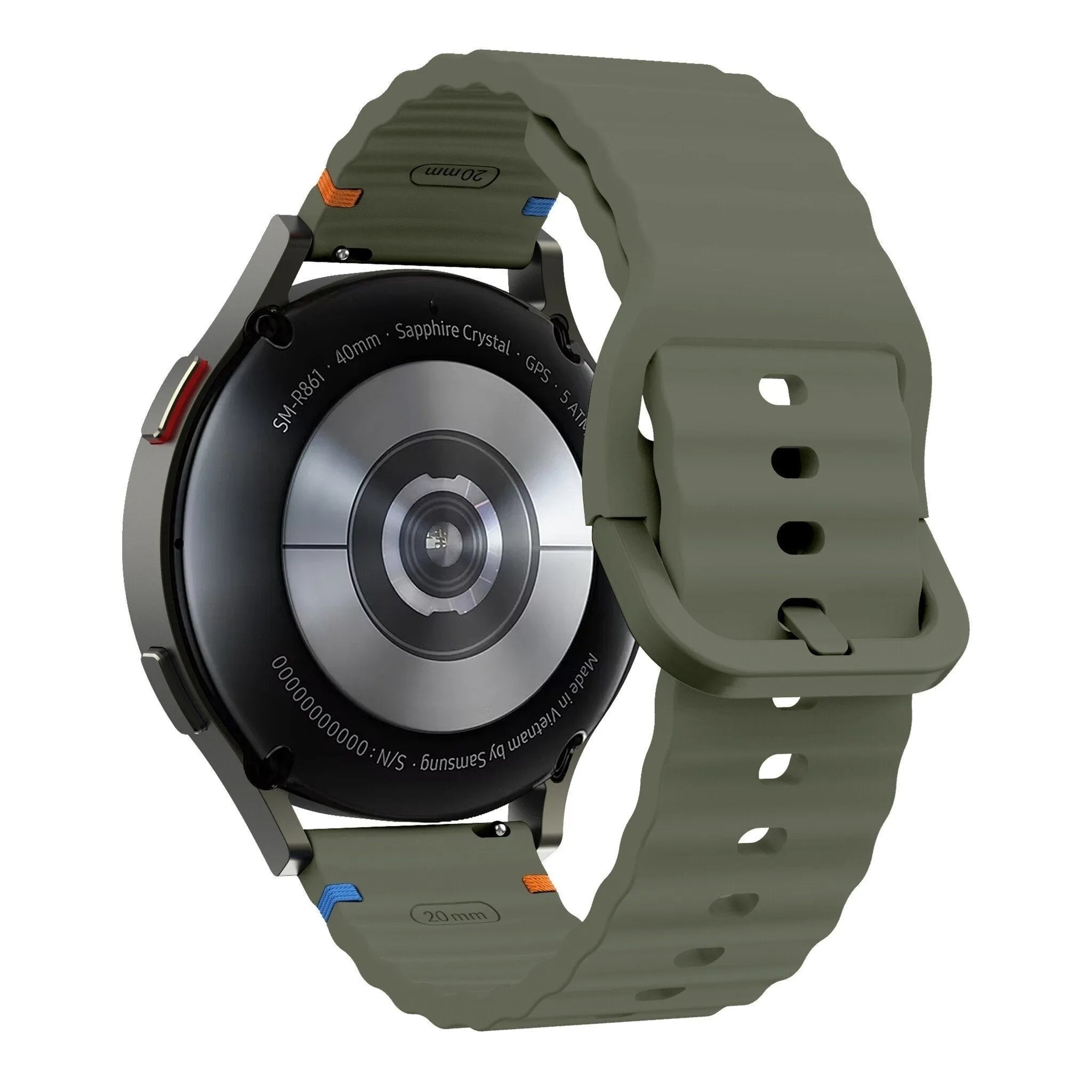Suunto 9 Peak Pro Wave Silicone Strap (Army Green)