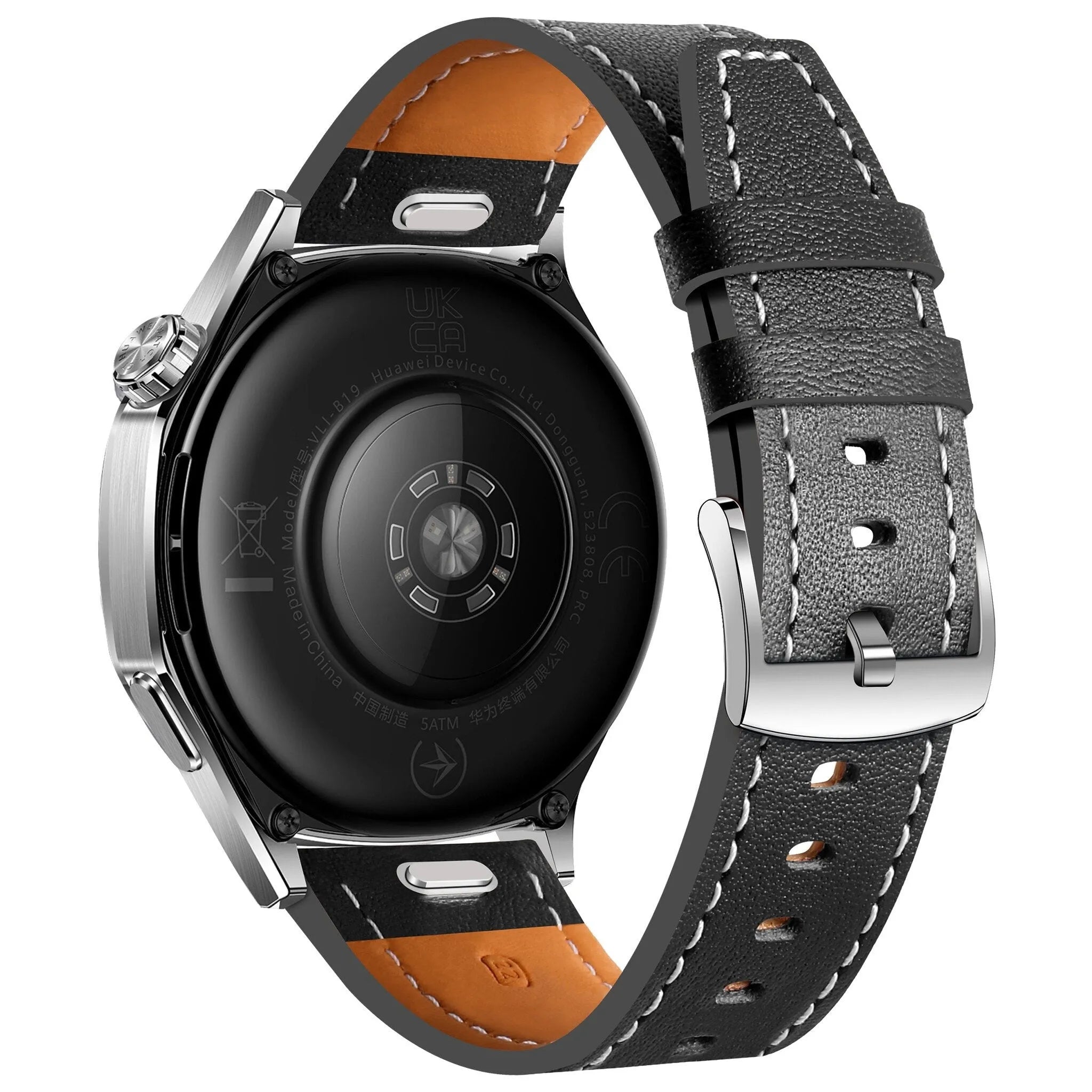 Suunto Vertical 'One Push' Leather Strap (Black)