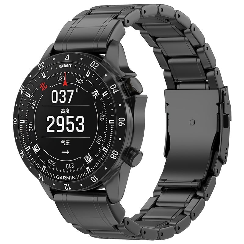 Bracelet titane premium Garmin Quatix 8 Pro - 47mm (noir)