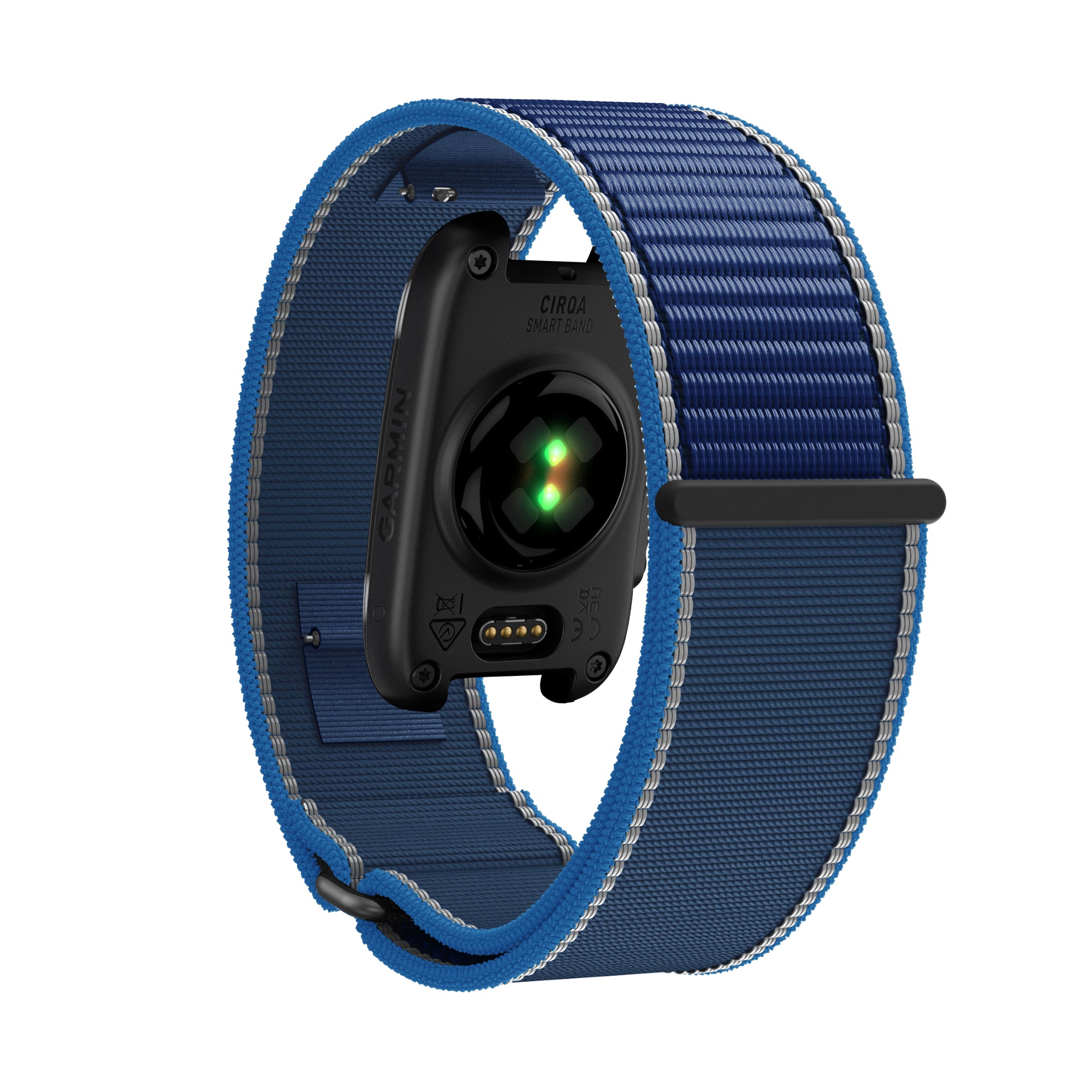 Bandz Bracelet nylon pour biceps Garmin Cirqa (duo de bleu)