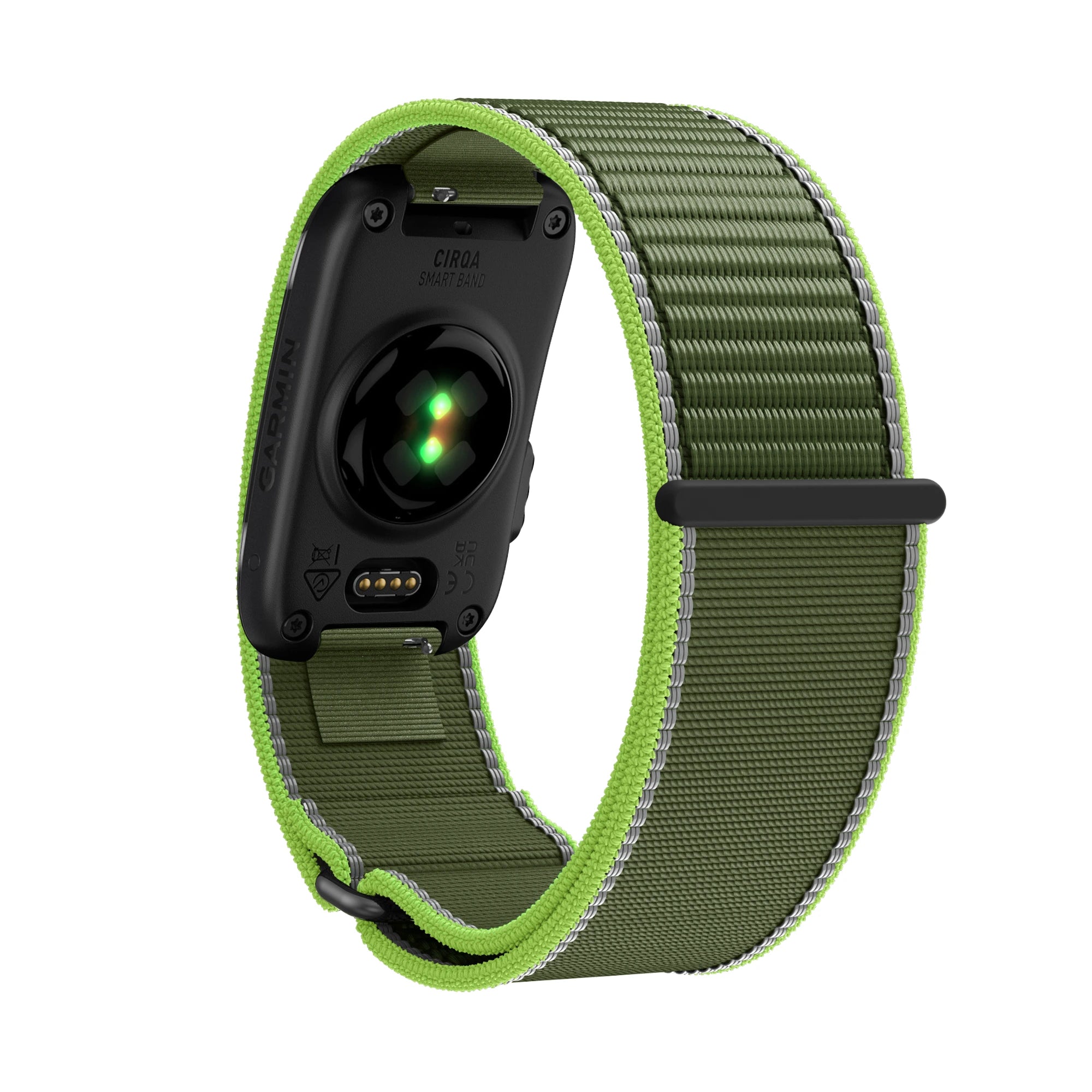 Bandz Bracelet nylon 'Classique' Garmin Cirqa (vert néon)