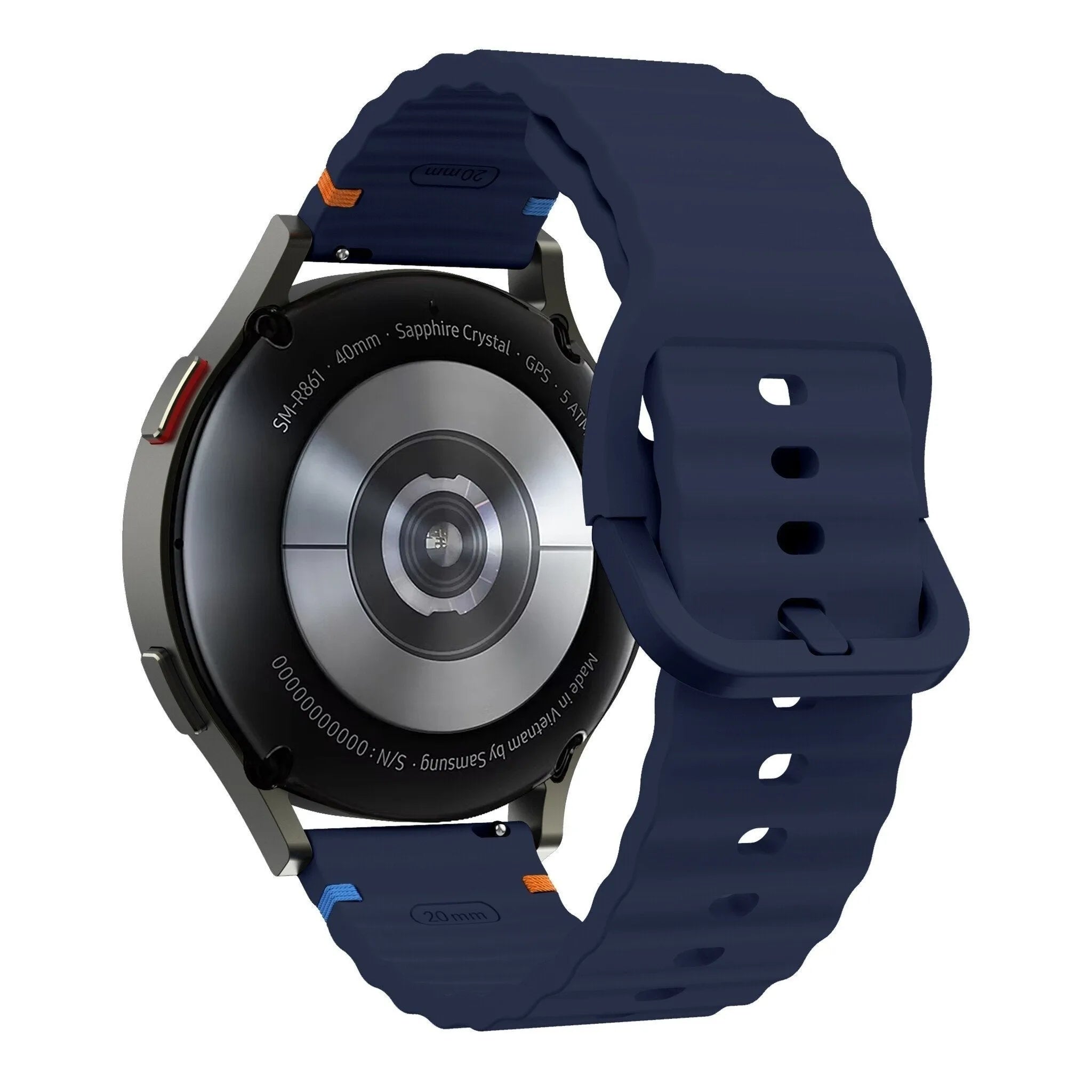 Suunto 9 Peak Wave Silicone Strap (Dark Blue)