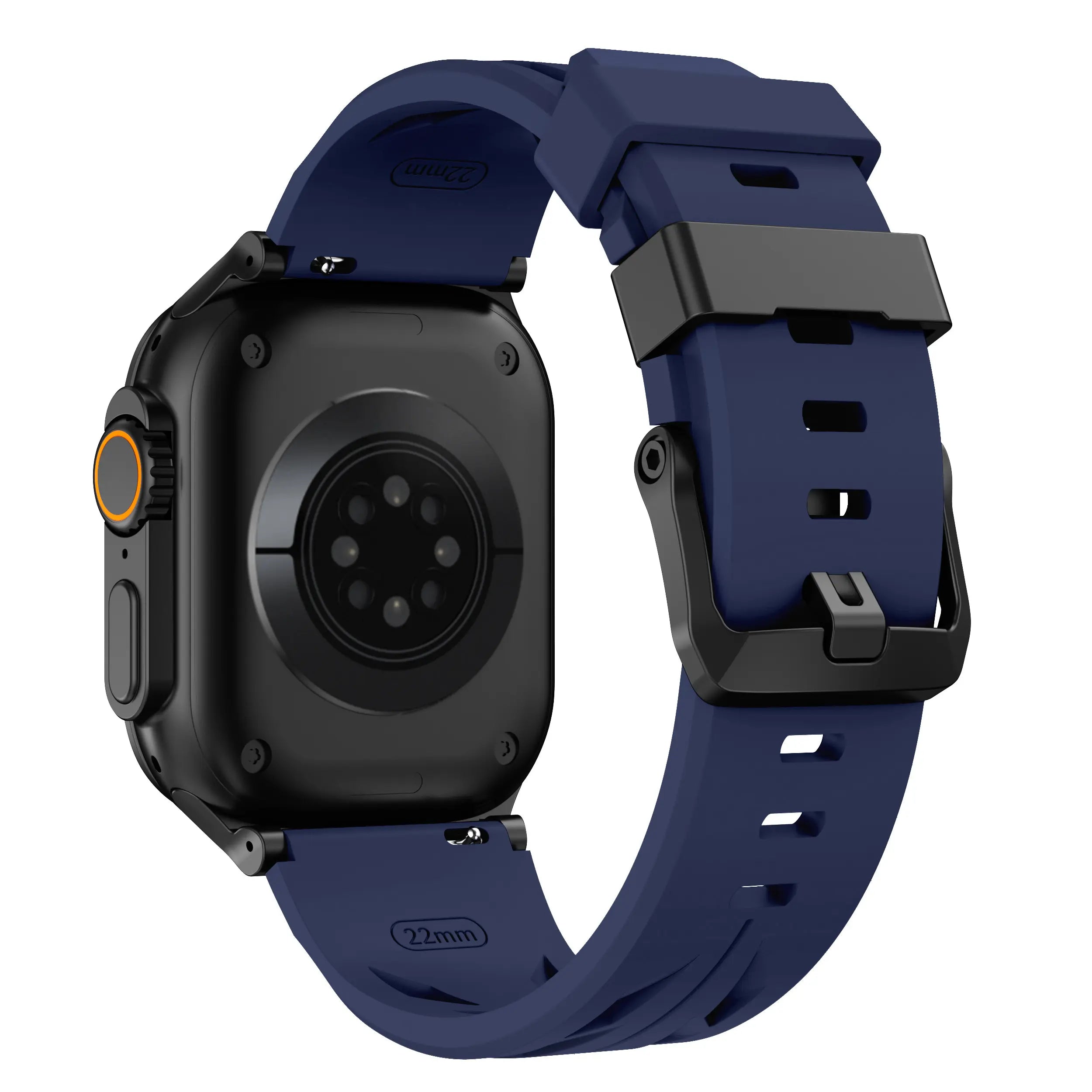 Bracelet silicone race Apple Watch (bleu foncé)