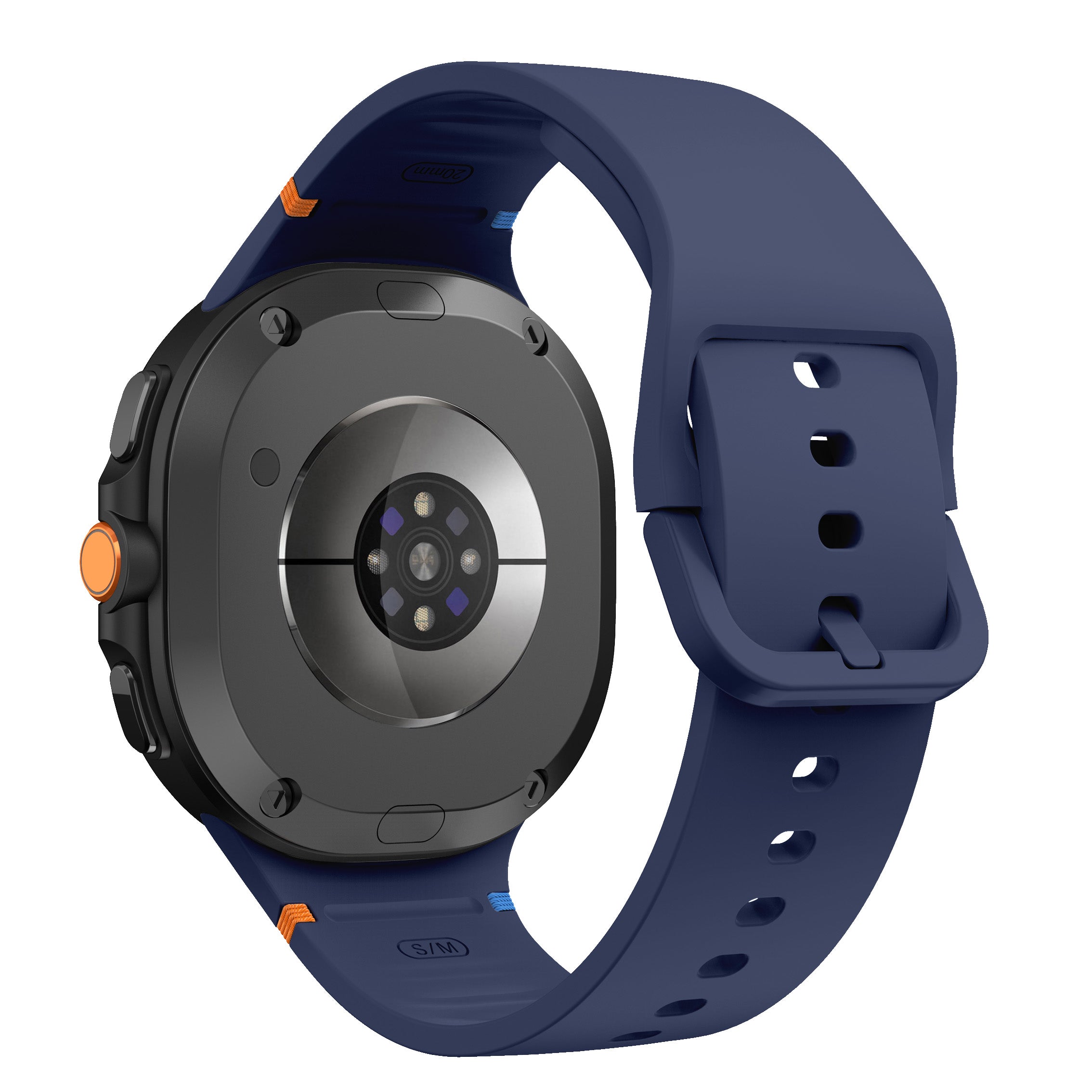 Bracelet silicone Samsung Galaxy Watch 8 Classic (bleu foncé)