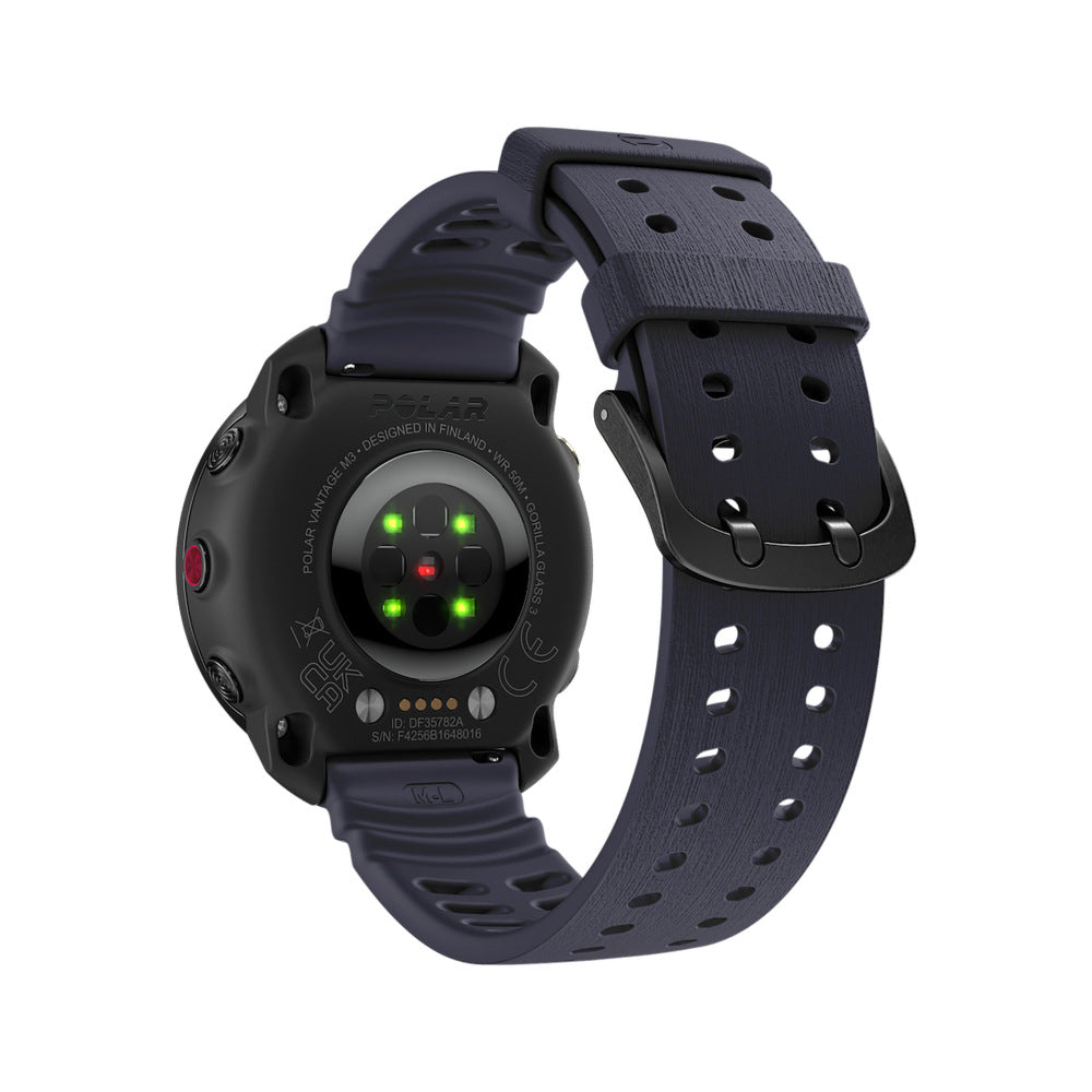 Bracelet silicone grain Polar Street X (bleu foncé)